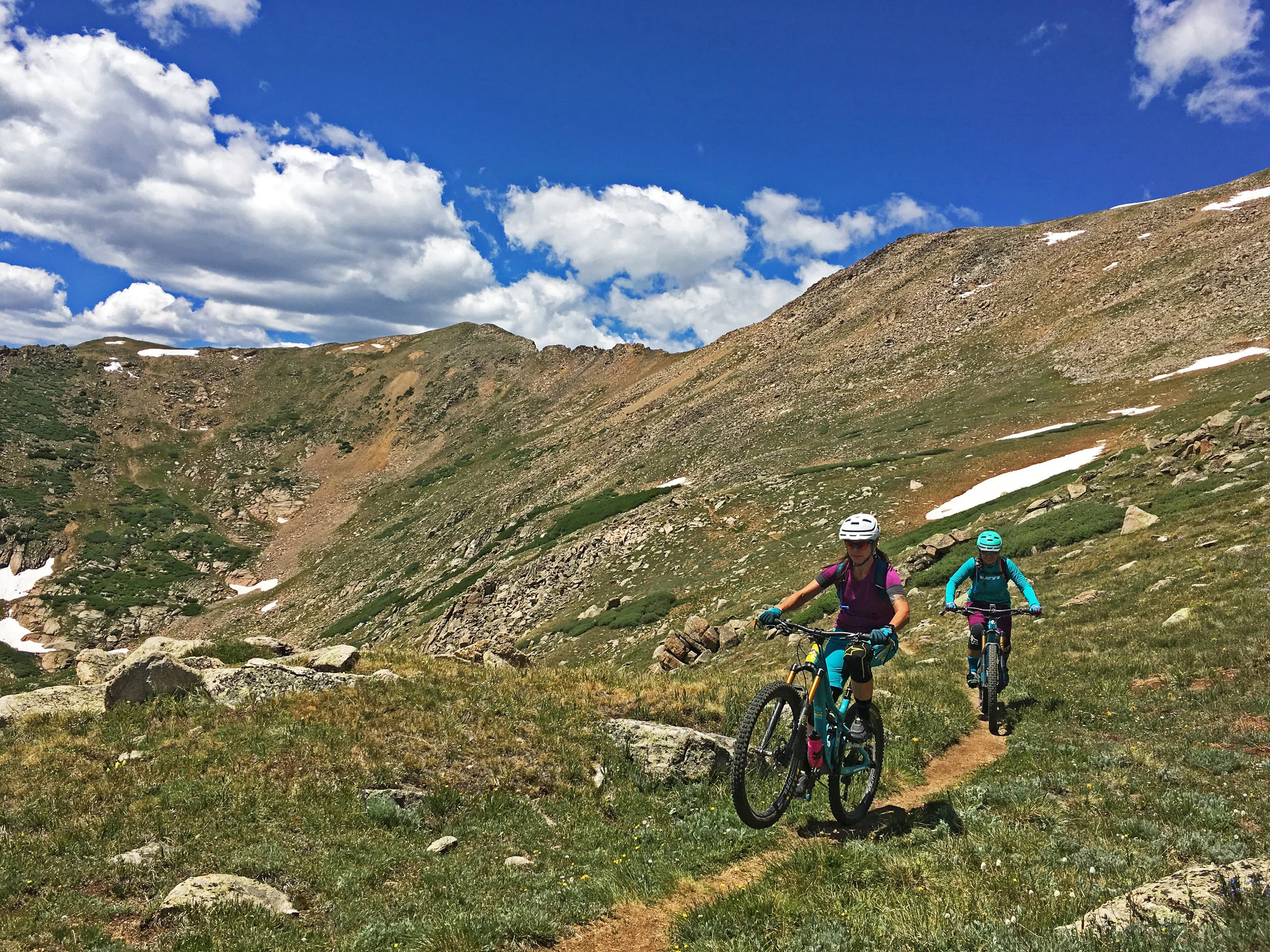 Carrie and Ari riding Lenawee, July 2017