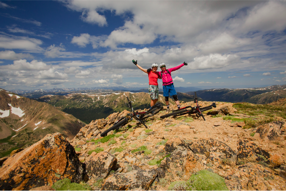 Photo Credit: Lisa Seaman Photography. Lisa and I celebrating at the summit!