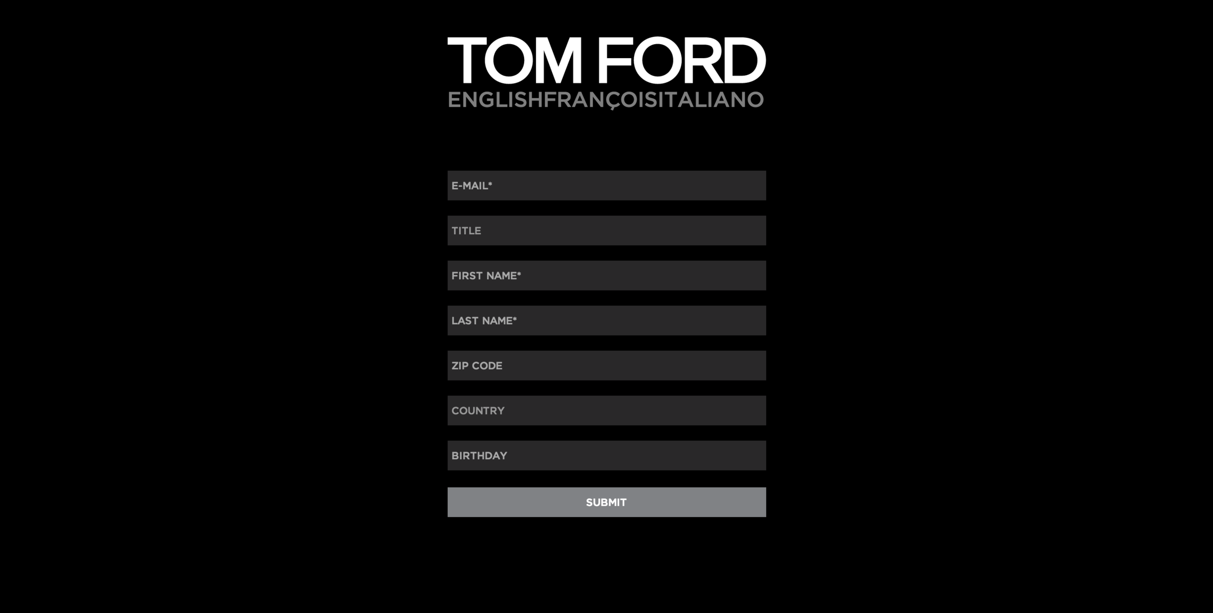 Tom Ford Form