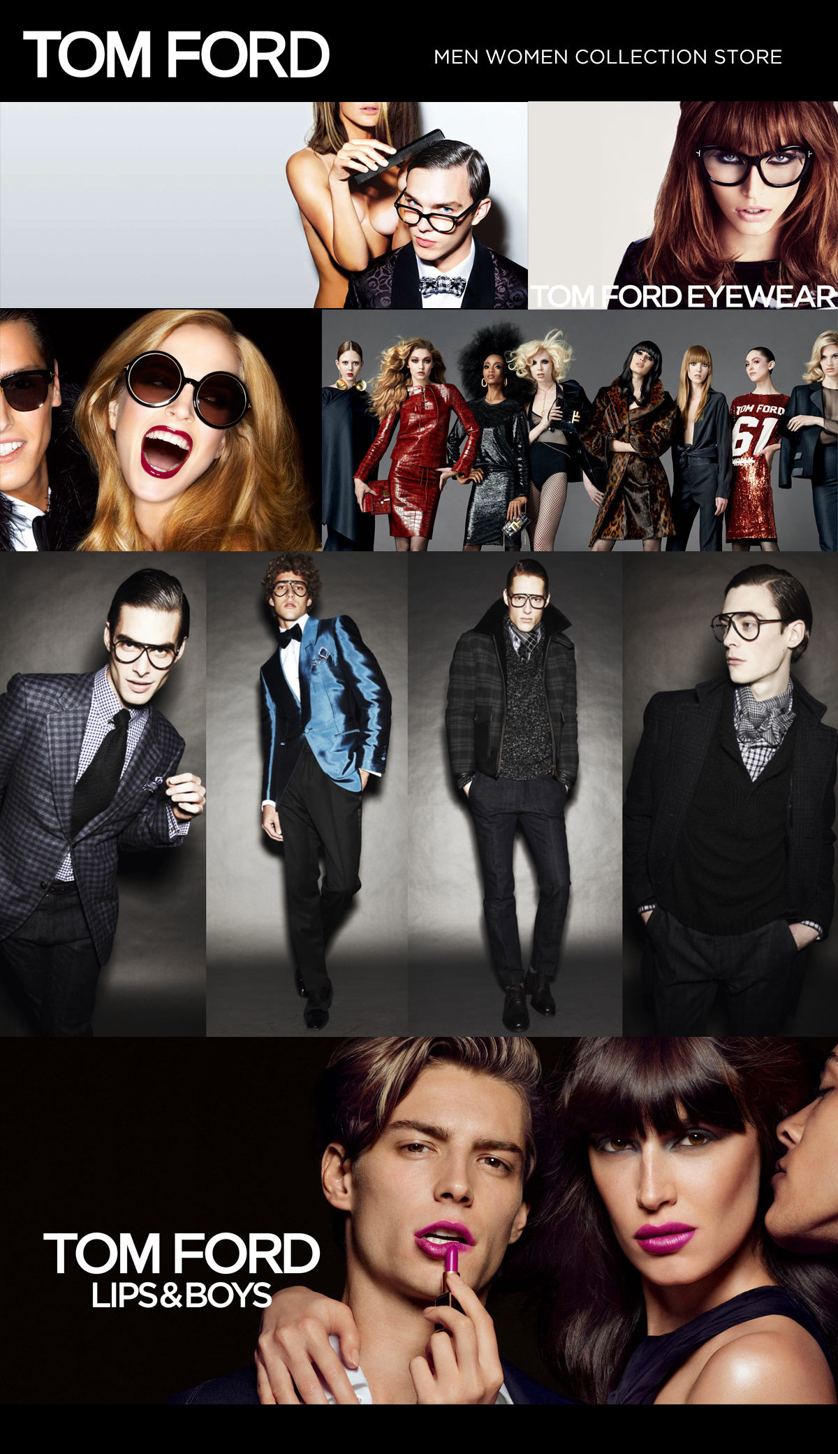 Concept for new Tom Ford homepage