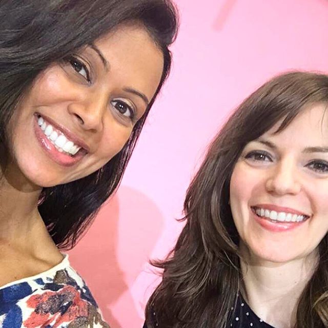 All smiles behind the scenes with the lovely @chr1styharrison for my first wellness show at @refinery29!  We talked healthy hacks when on the go - just in time for Memorial Day Weekend! Mantra: Plan ahead to feel your best 🙌🏽 #wellness #facebookliv