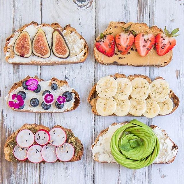 Toasting to an awesome day! Make your own toast. I'm making a @lepainquotidien gluten-free toast topped with almond butter, chia seeds and avocado rose. ✨What's your favorite toast?✨ / 💖 📸 @choosingchia #breakfast #quick #easy #delicious #yummy #fr