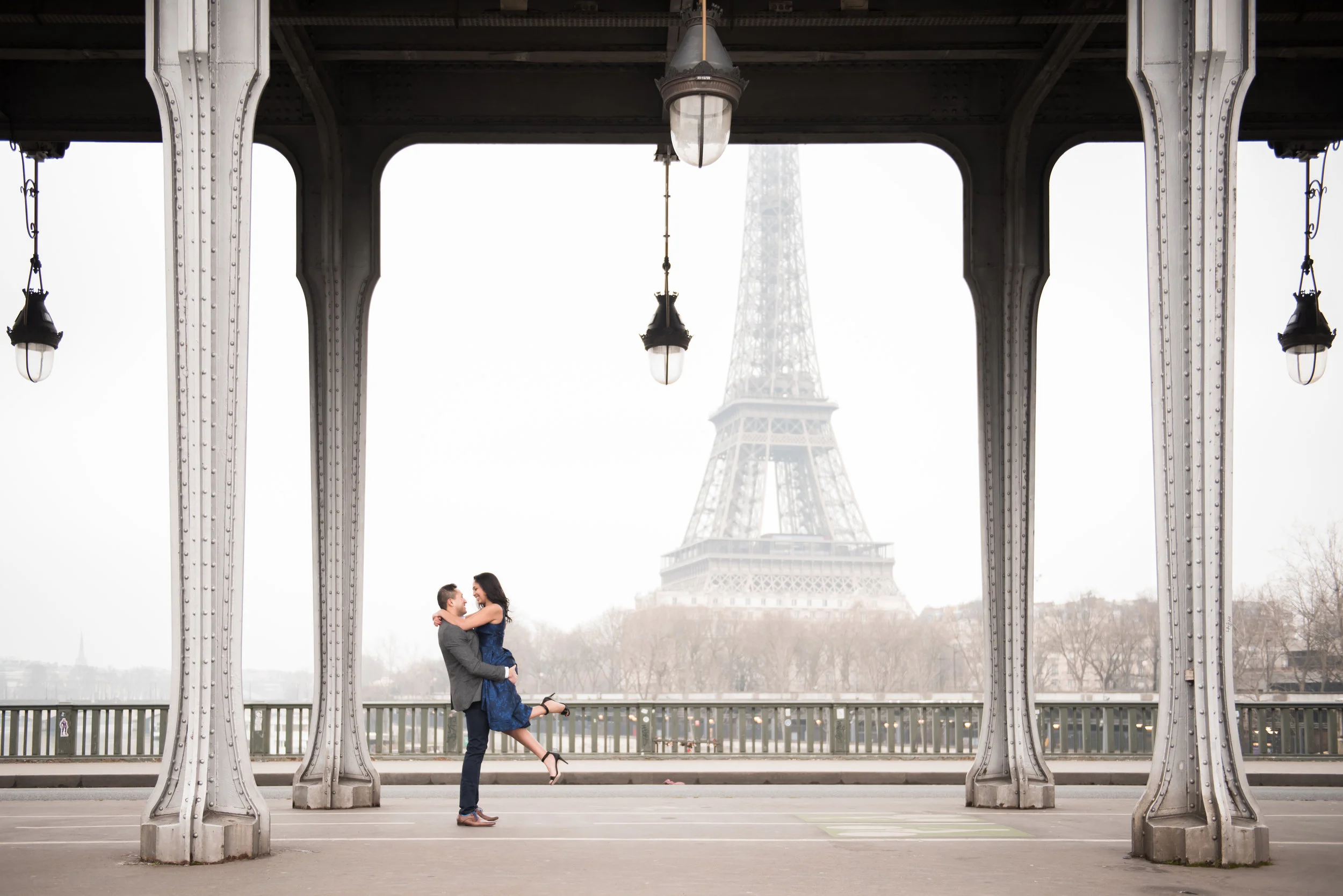 Couples Engagement Photoshoot at Eiffel Tower & Jardin Du Palais