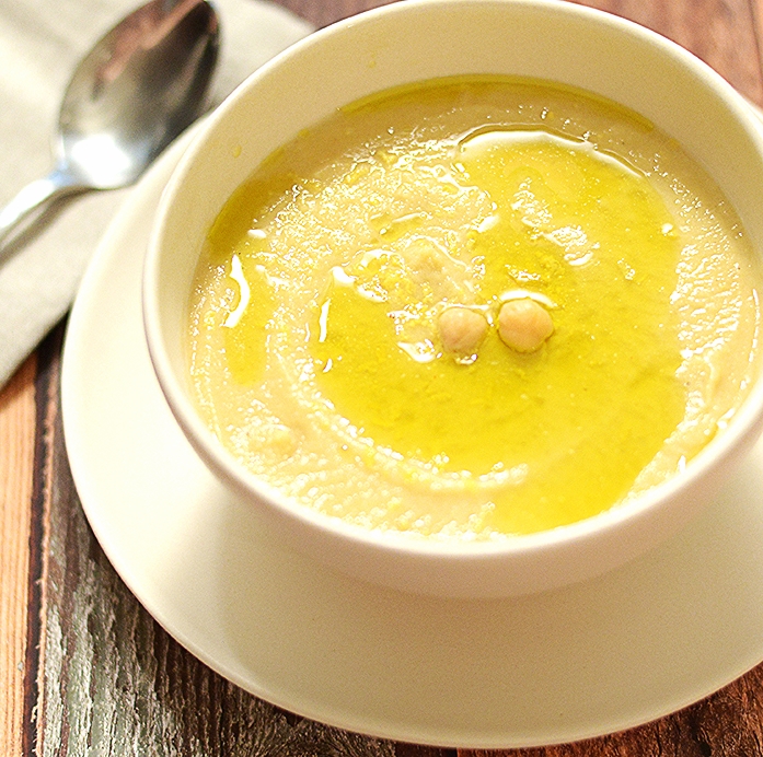 Chickpea Chowder w Lemon & Olive Oil