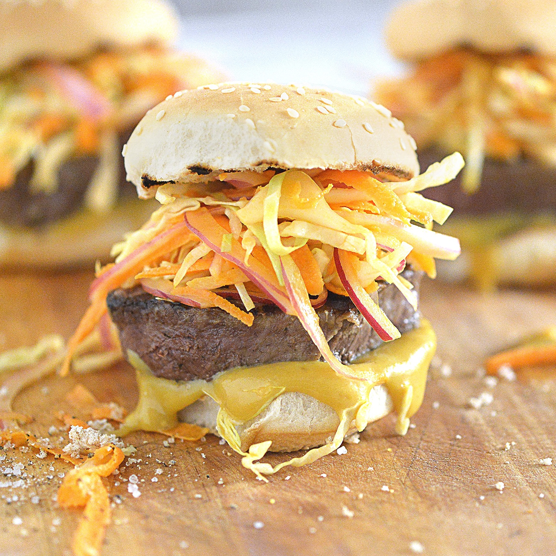Chef Mike Ward's Steak, Coleslaw and Honey Mustard Sliders