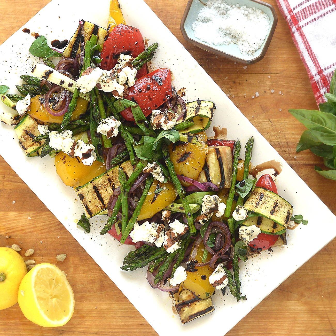 Grilled Veg W Chevre & Reduced Balsamic