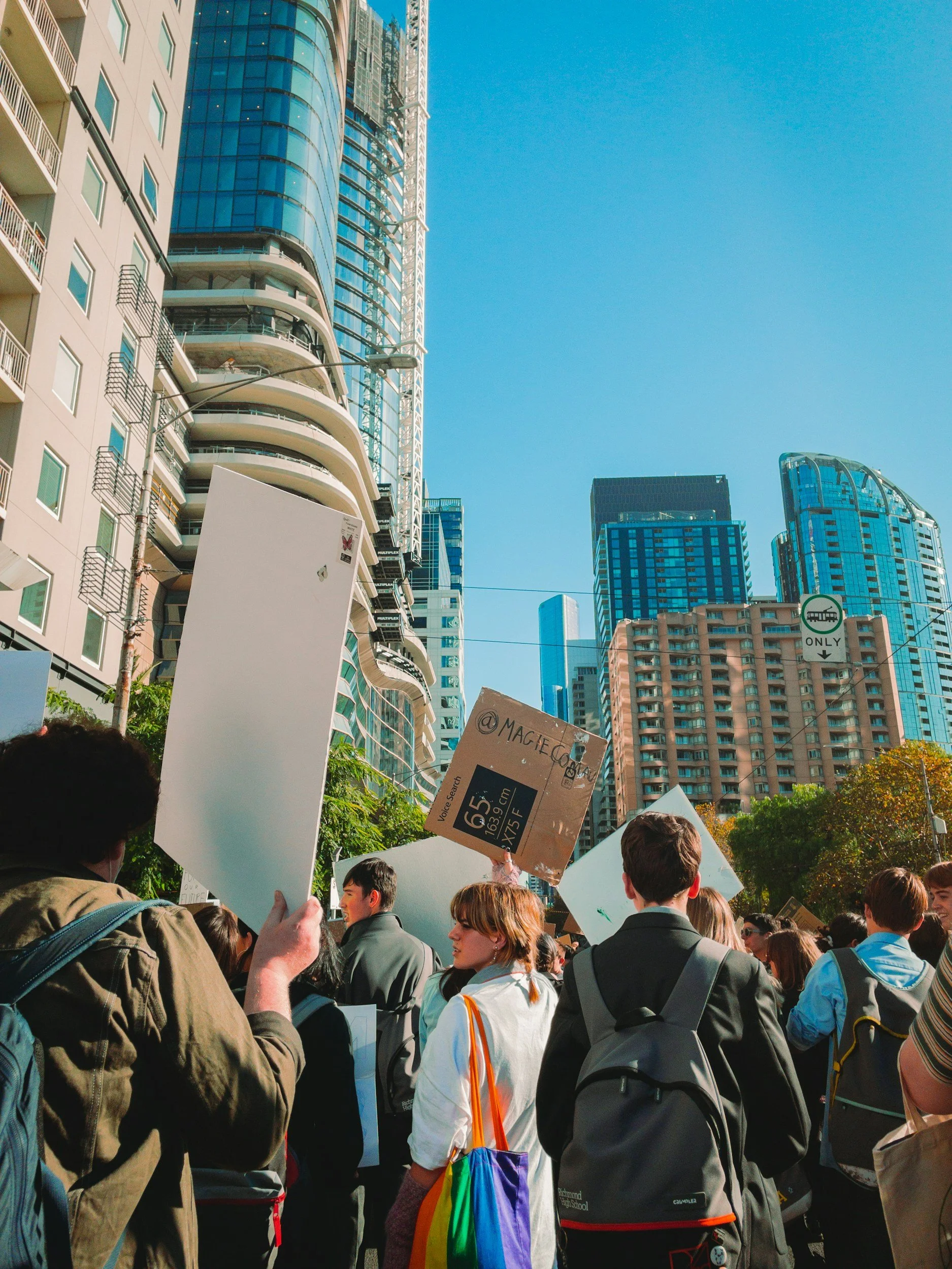 activist in a city
