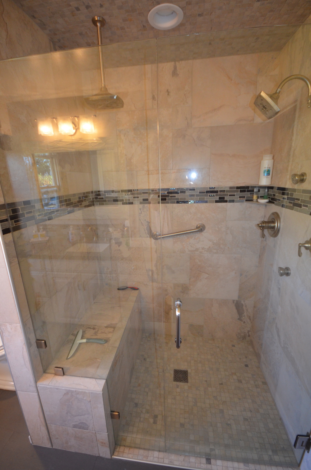 Reflections Remodeling LLC - Before & After stand up shower