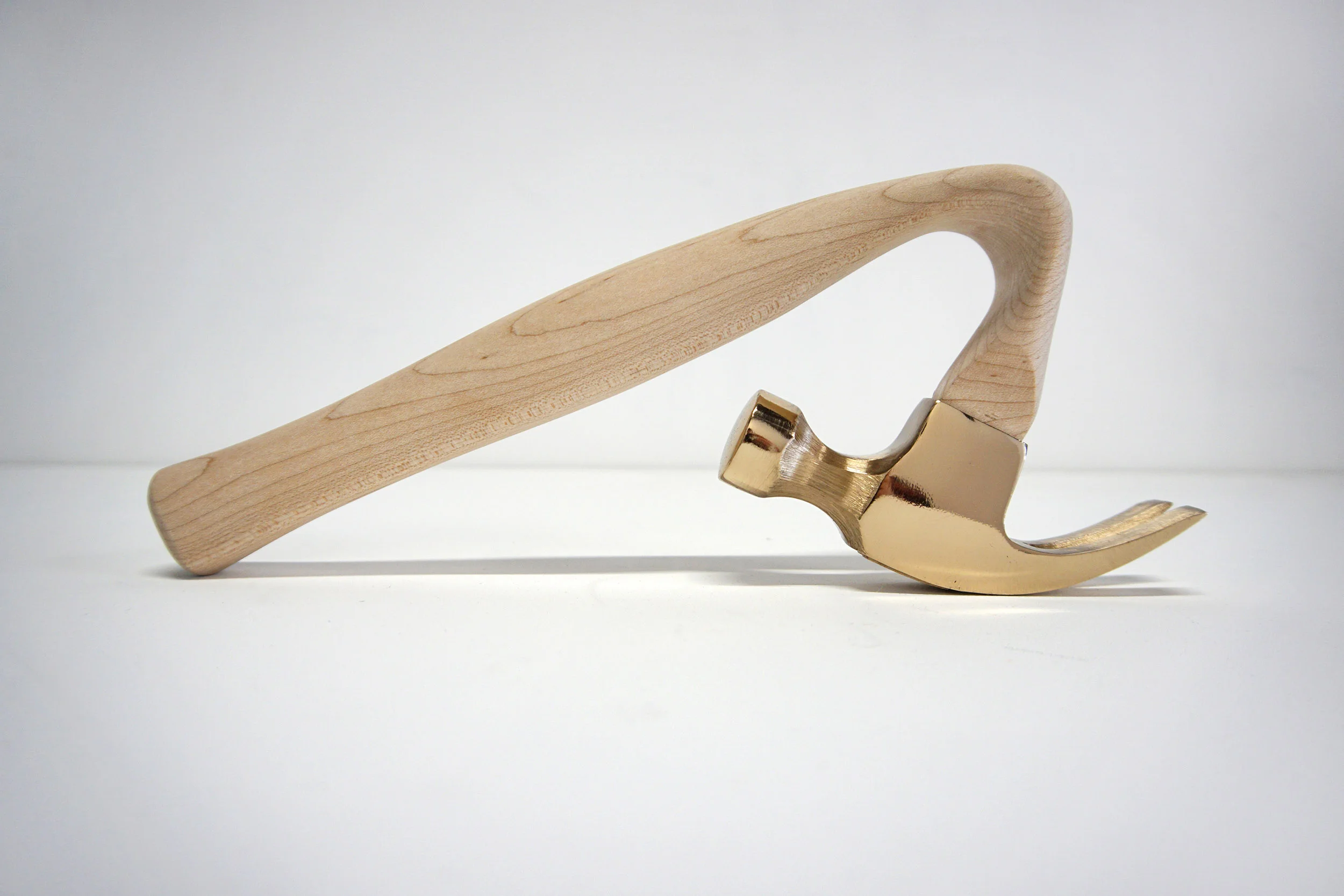  HAMMER 2  Cast bronze and hand carved hard maple / 2017    