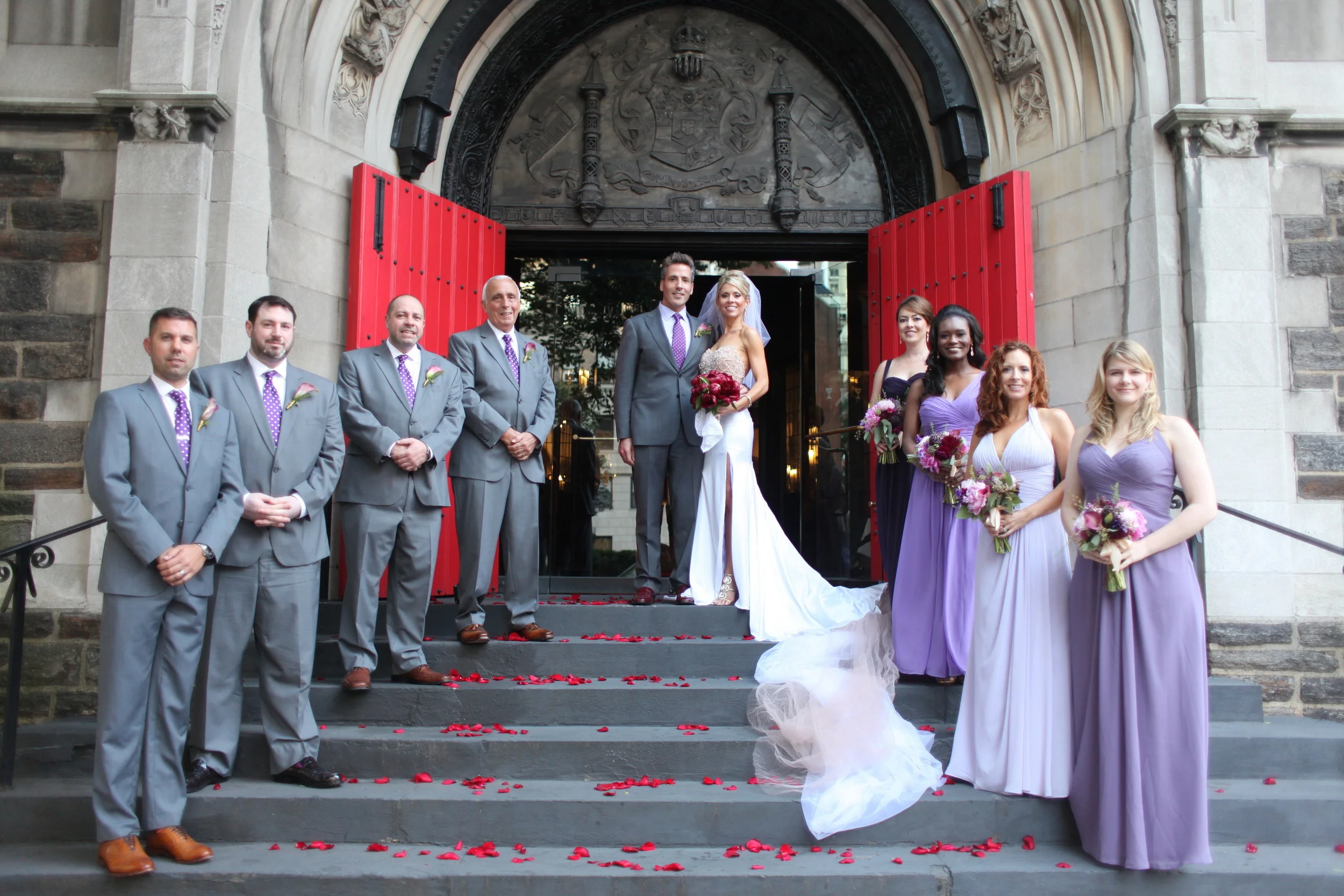 WeddingPartyFrontChurchStairs.jpg