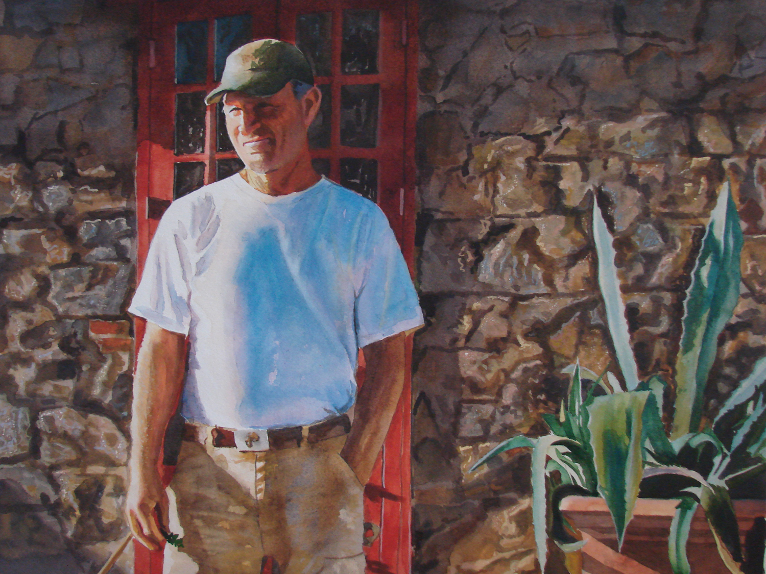 David Dewey, watercolor, 18x24