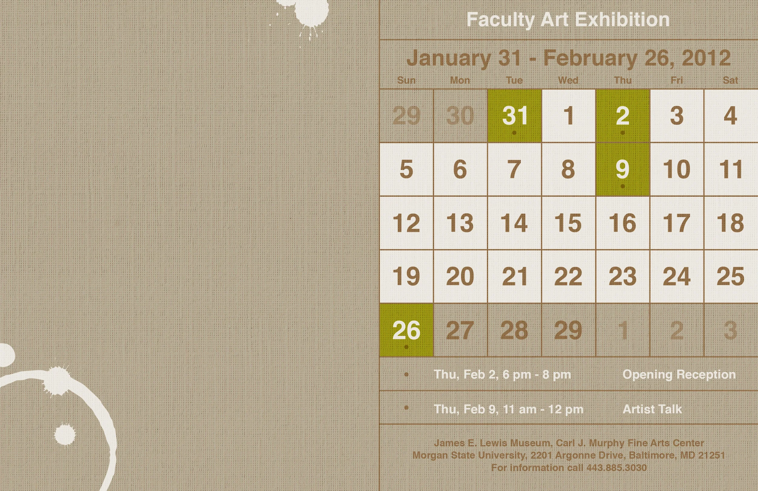 2012 Faculty Exhibition
