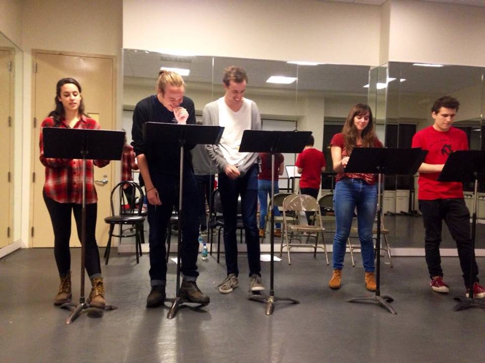 rehearsal for The Party Play