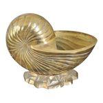 Vintage Brass Nautilus Shell Planter — Jackson Kline