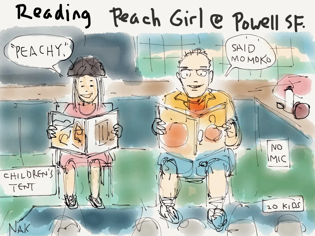 Peach Girl at Powell Street