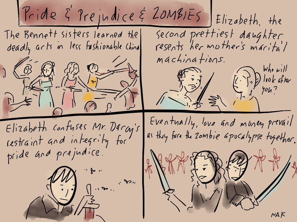 If Jane Austen turned over in her grave and then crawled out of it