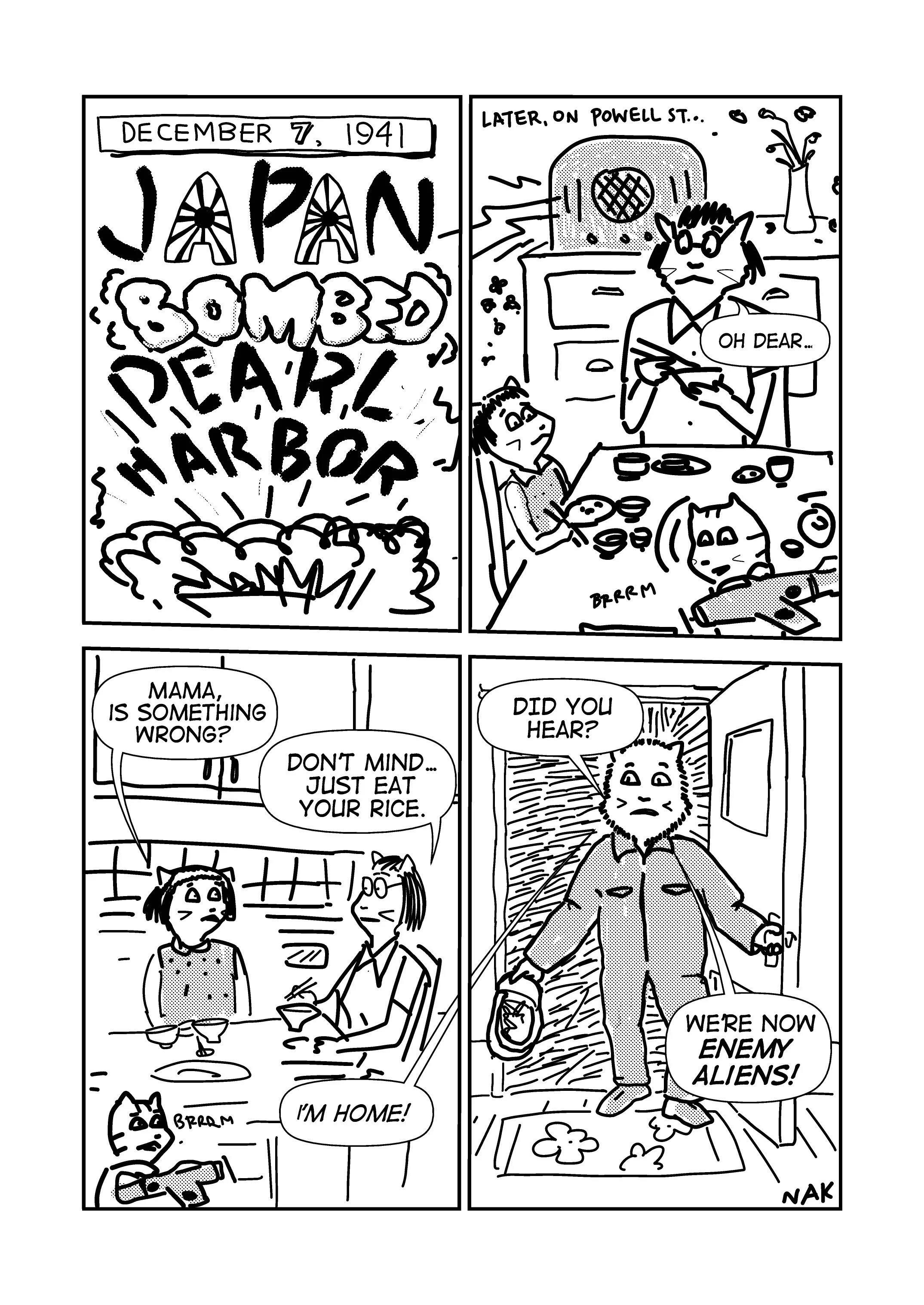 Japanese Canadian history comic