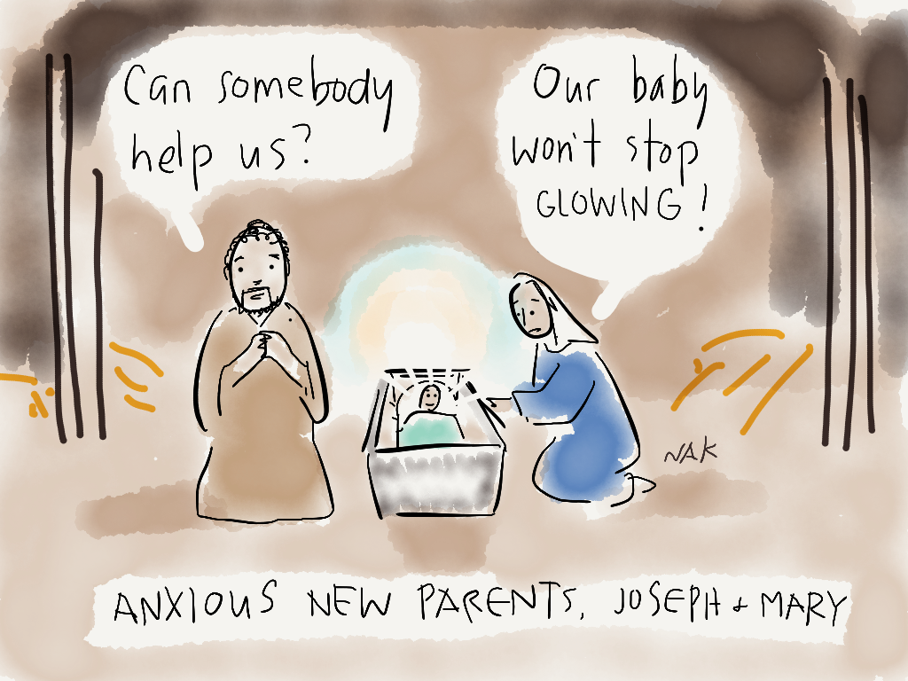 Behind the Nativity Scene
