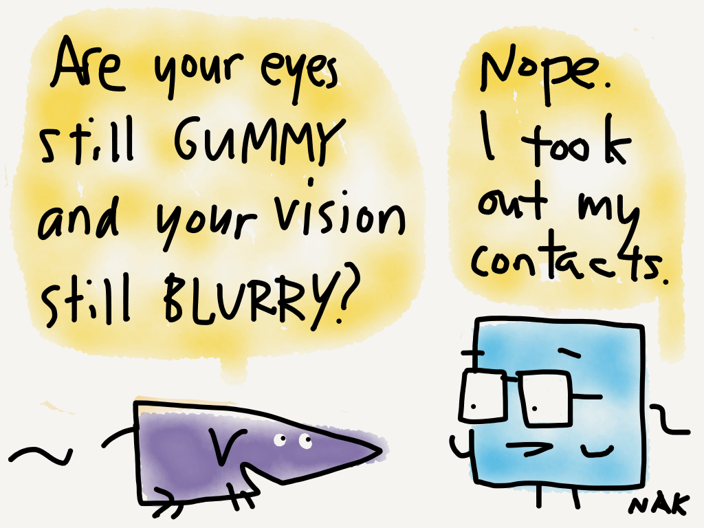 Clarity #contacts #cartoon