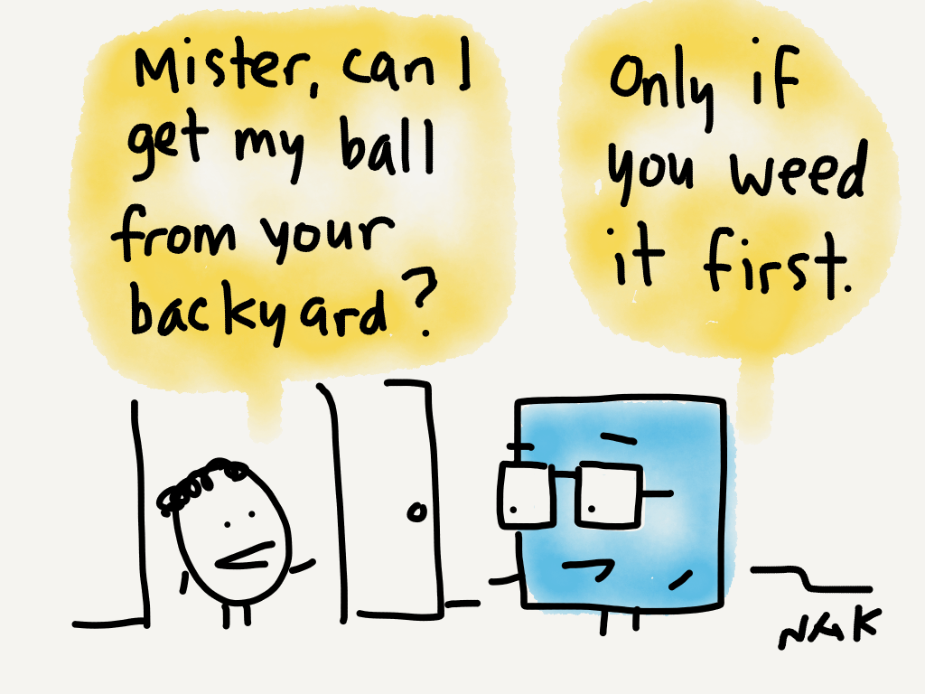 Neighbourly #yard #cartoon