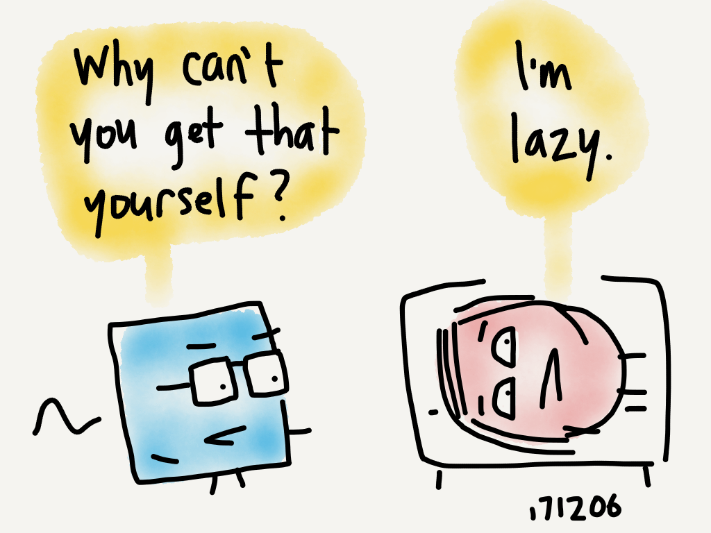 Too Lazy Even for Excuses