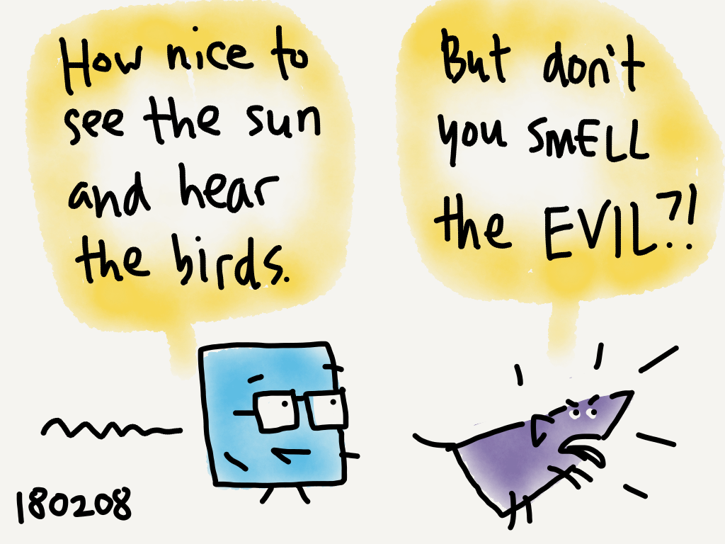 Differing world views #dog #cartoon