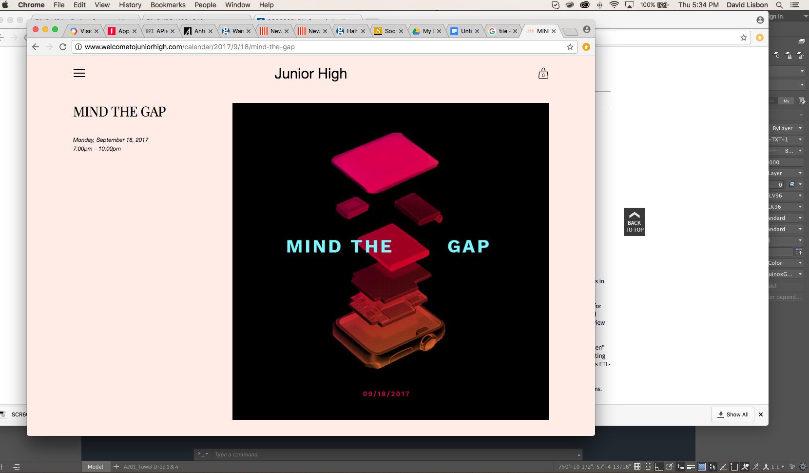 LIVE VIEW OF WEB PROMOTION Mind the Gap explores the digital space as a physical one. Through manifesting elements of a palpable landscape, the exhibition examines the arbitrary rules that are instilled to justify one’s contributions and reactions to social media. With works by artists spanning in disciplines—Nina Desalvio, David Lisbon, Daniel Godoy-Martinez, Lauren Studebaker, Franklin Wallace, and Natalie !—concrete facts are disregarded and viewers are encouraged to reimagine their roles in new media. This dialogue confronts the superfluous, and contemporary augmentation and communication is reinterpreted and ultimately questioned. The show opened September 18, 2017 @ JUNIOR HIGH Gallery in West Hollywood, California. 