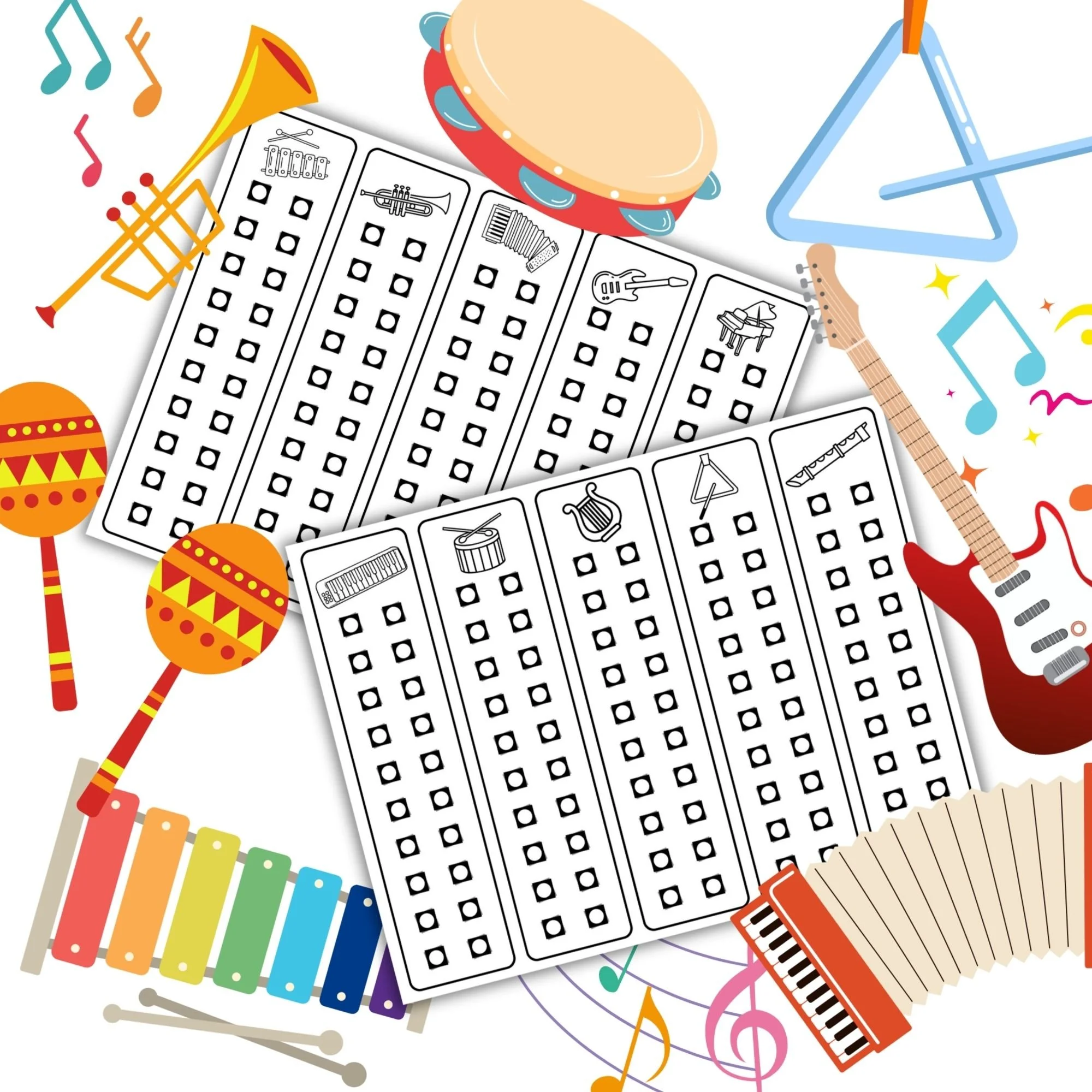 Punch & Learn- Music & Instruments