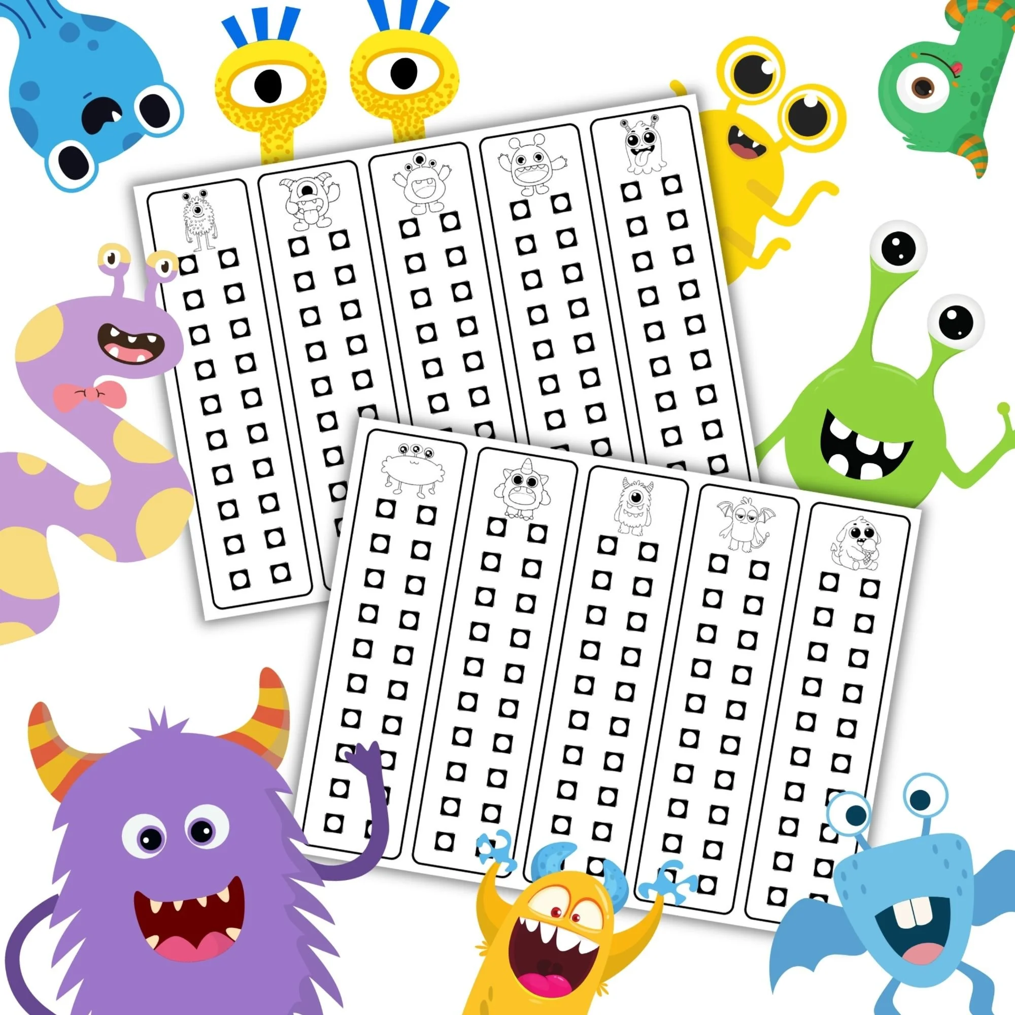 Punch & Learn- Silly Monsters