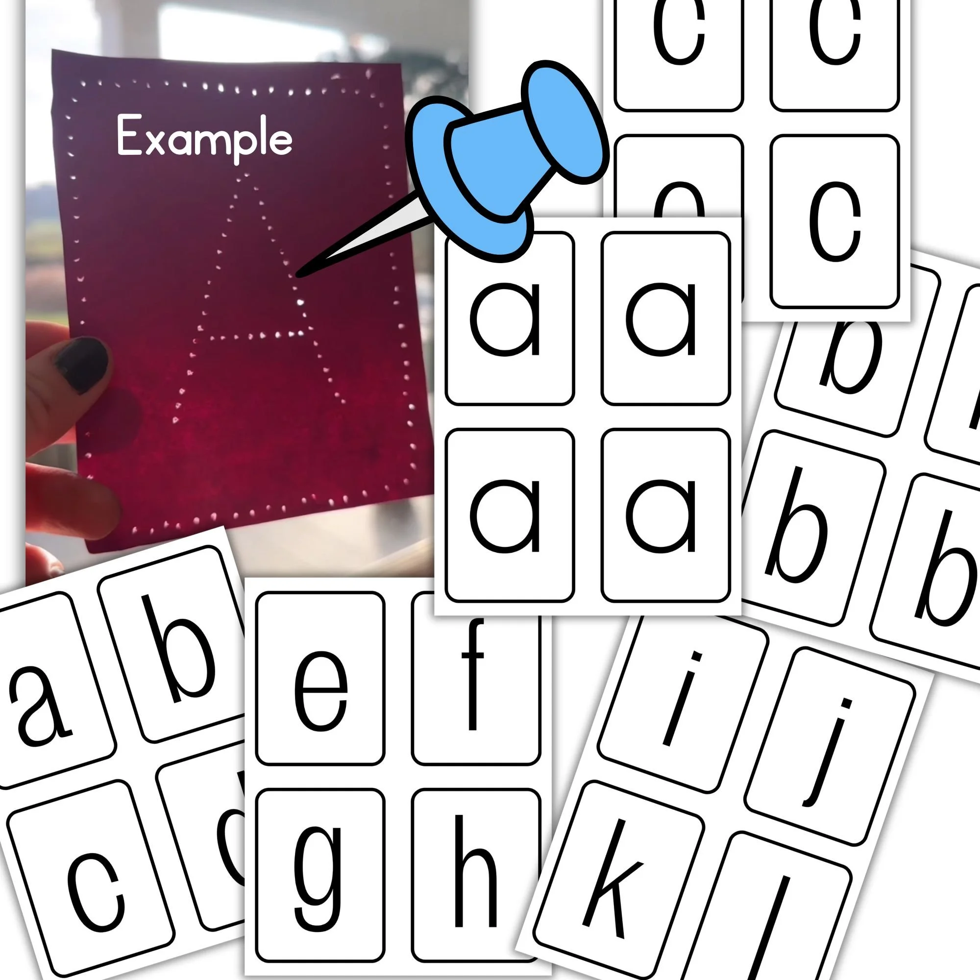 Pin Poke Pictures-Lowercase Letters