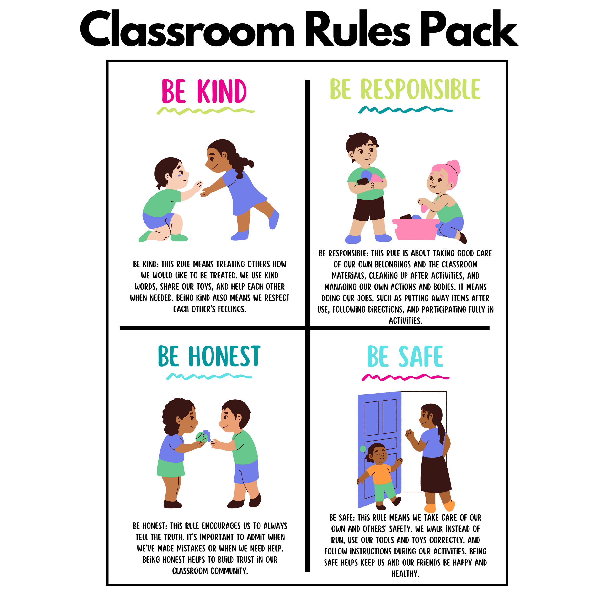 Printable Preschool Classroom Rules With Pictures printable-preschool-classroom-rules-with-pictures