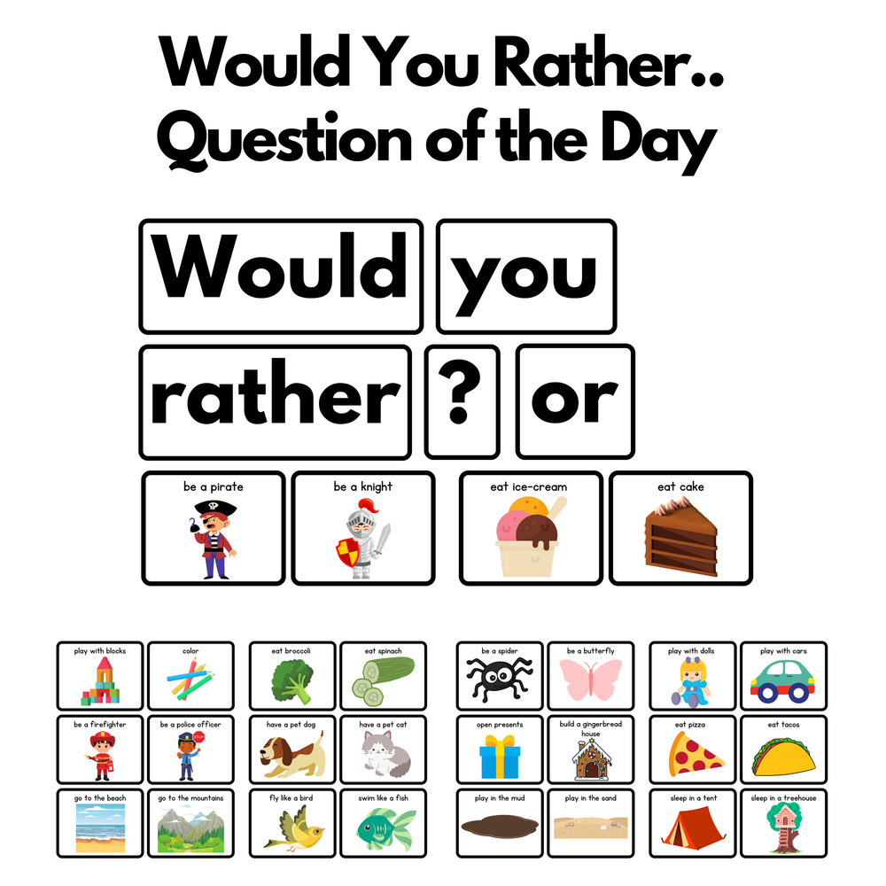 Would You Rather.. Question of the Day Bundle — Preschool Vibes