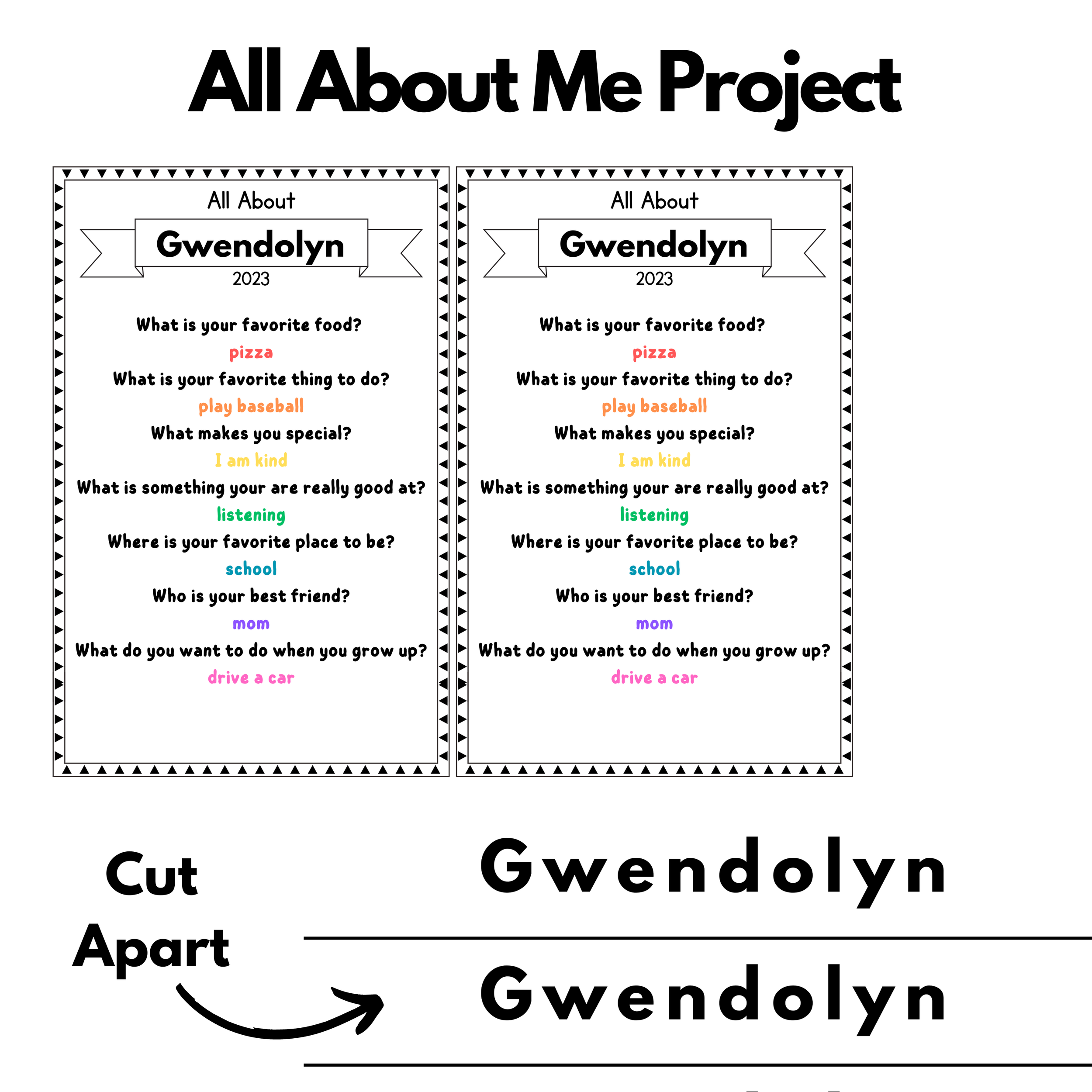 All About Me Preschool