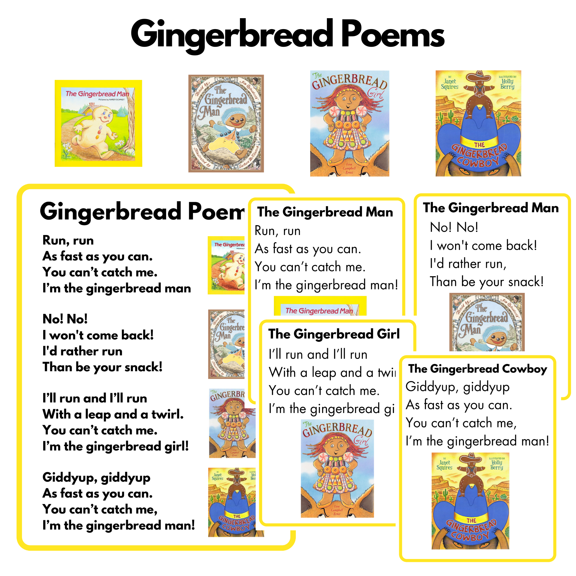 Gingerbread Poems — Preschool Vibes