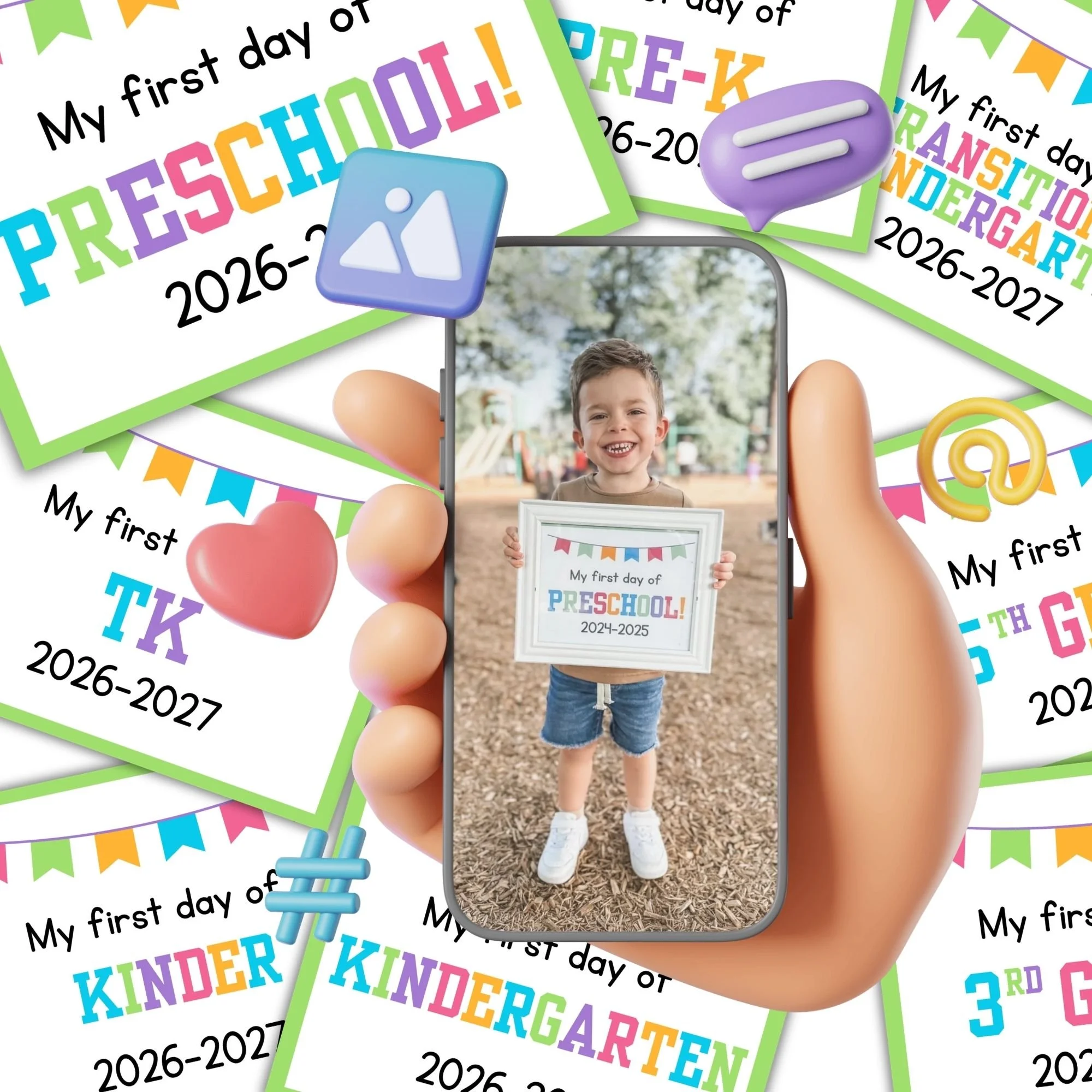 First and Last Day of School Signs 2026-2027