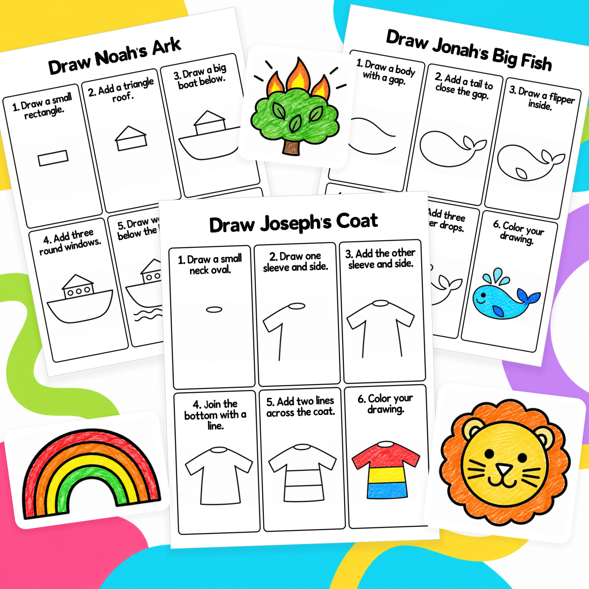 Old Testament Stories Directed Drawings
