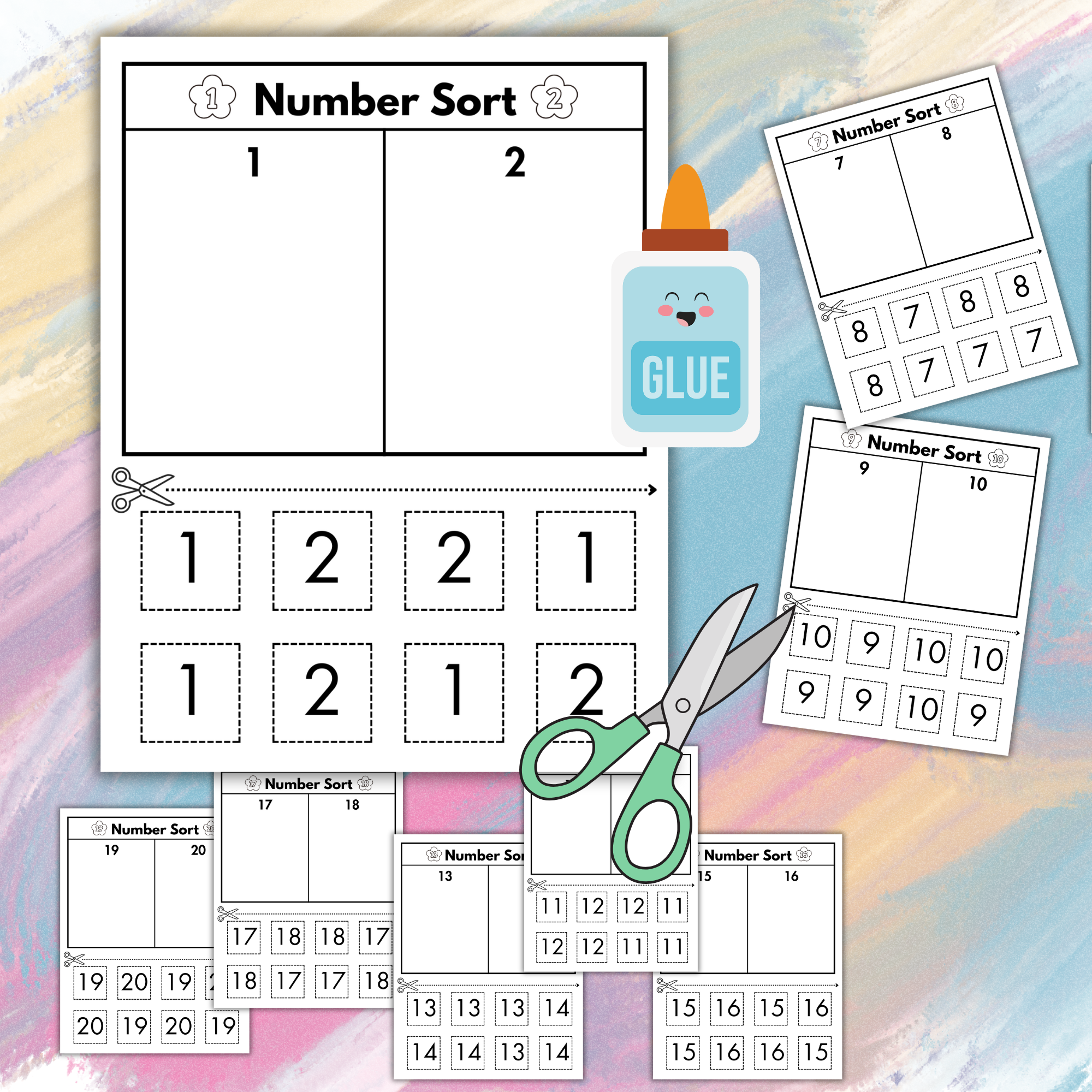 Cut & Sort: Numbers
