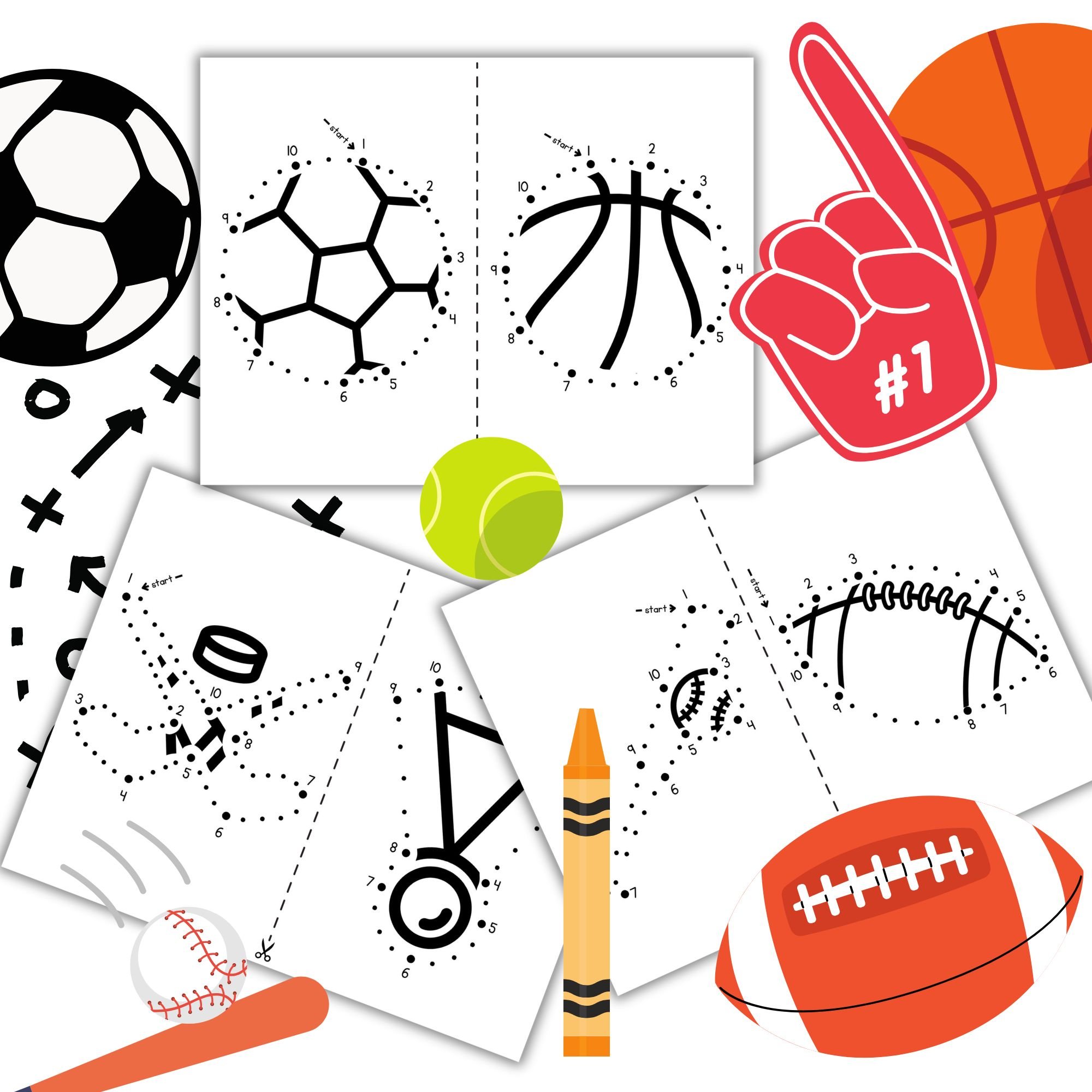 Simple Dot-to-Dot Sports