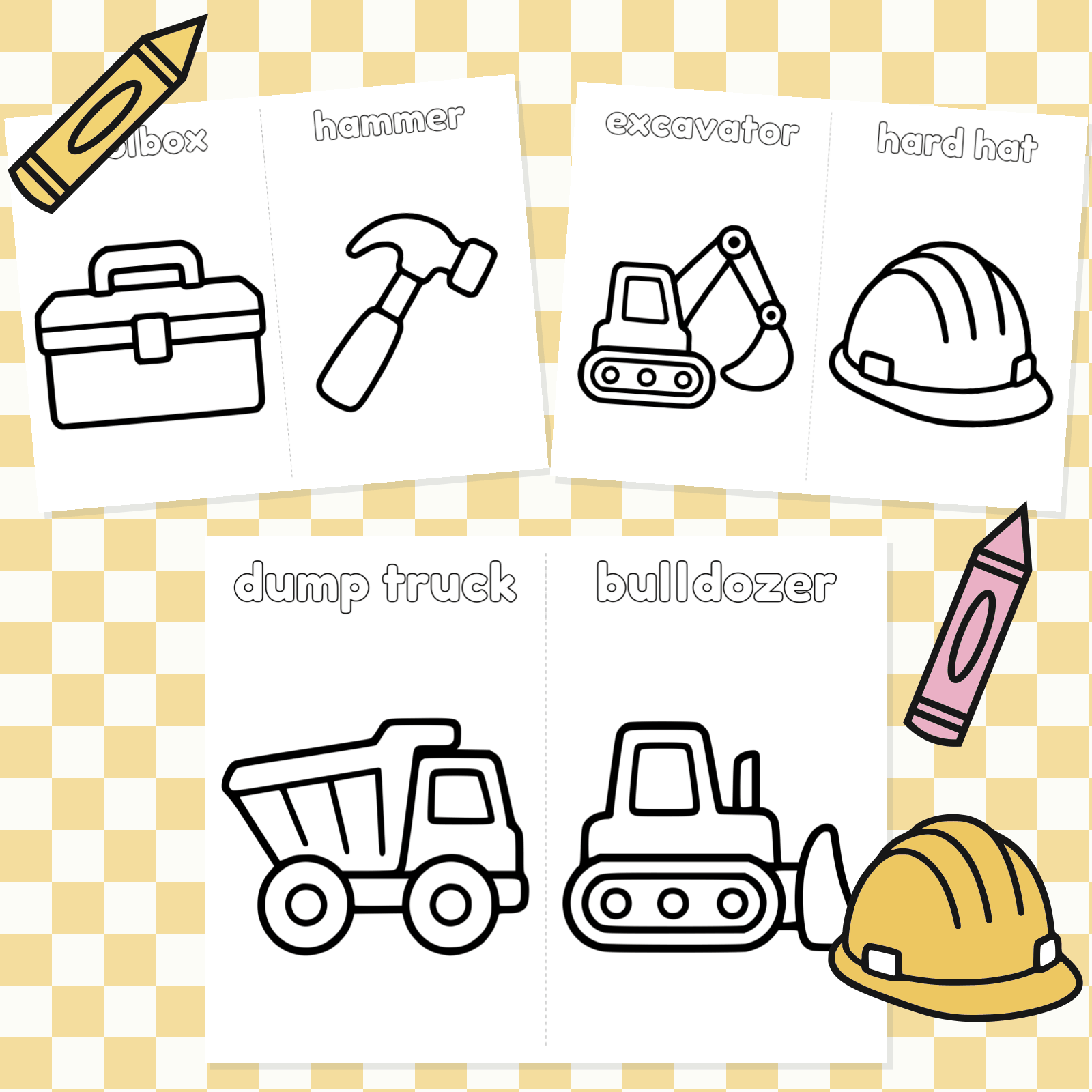 Simple Coloring Pages - Construction