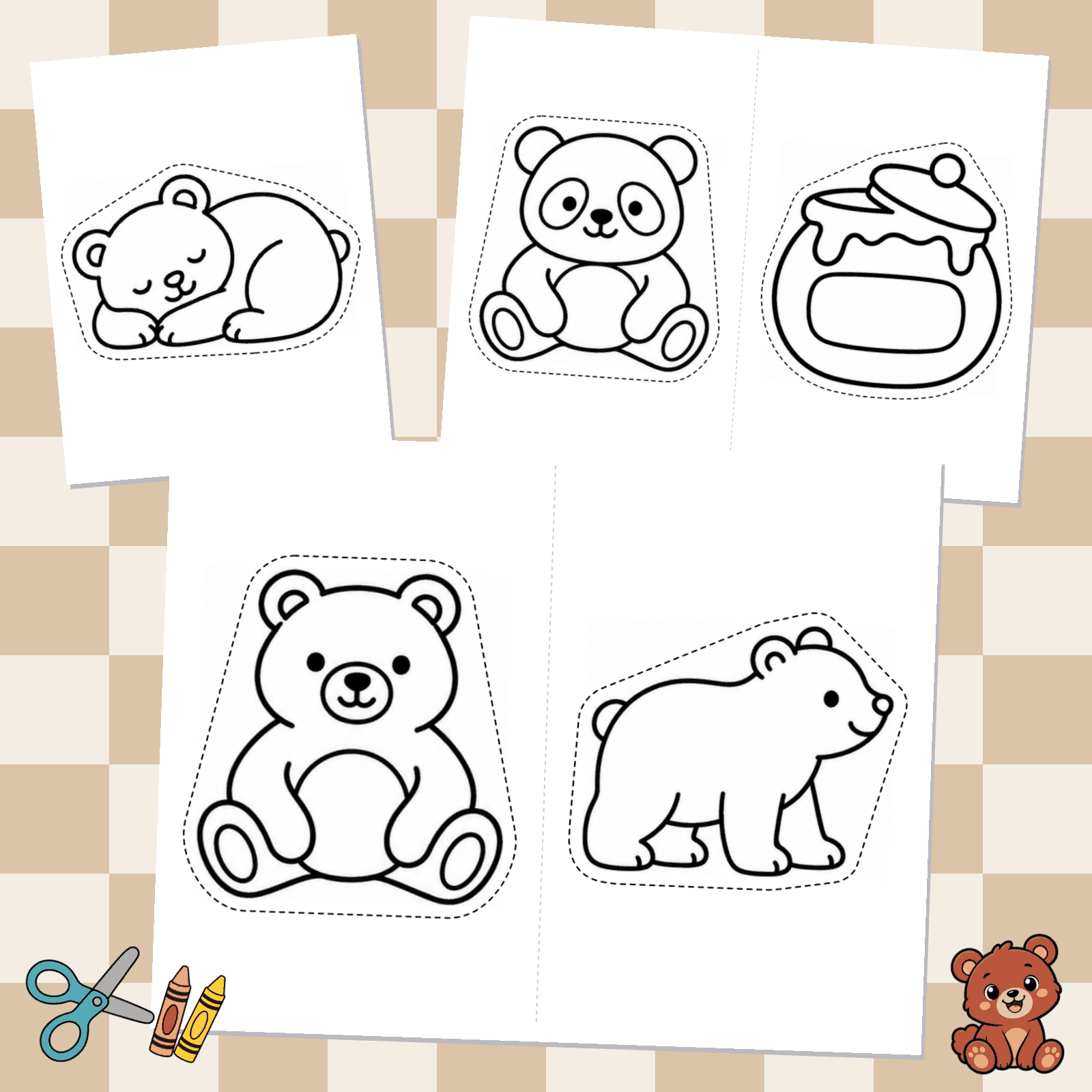 Color & Cut-Bears