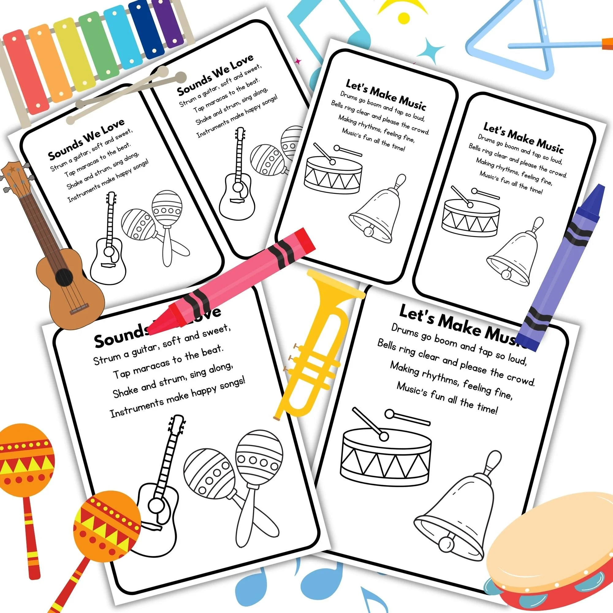 Color & Poem- Music & Instruments