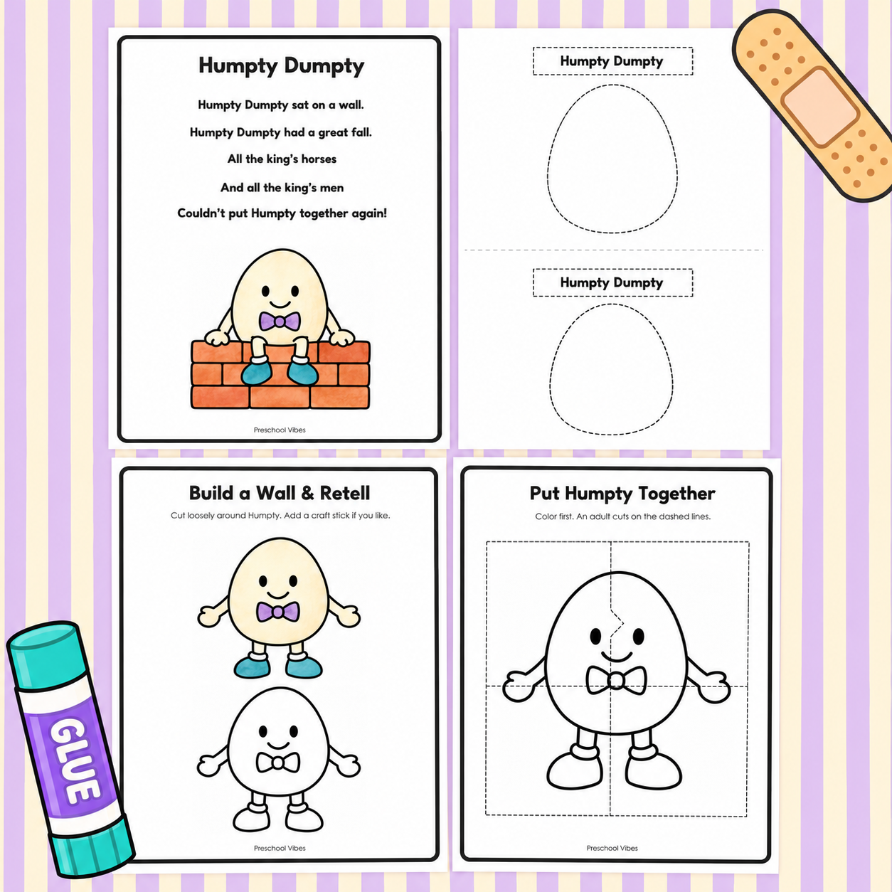 Preschool Vibes printable page collage.png