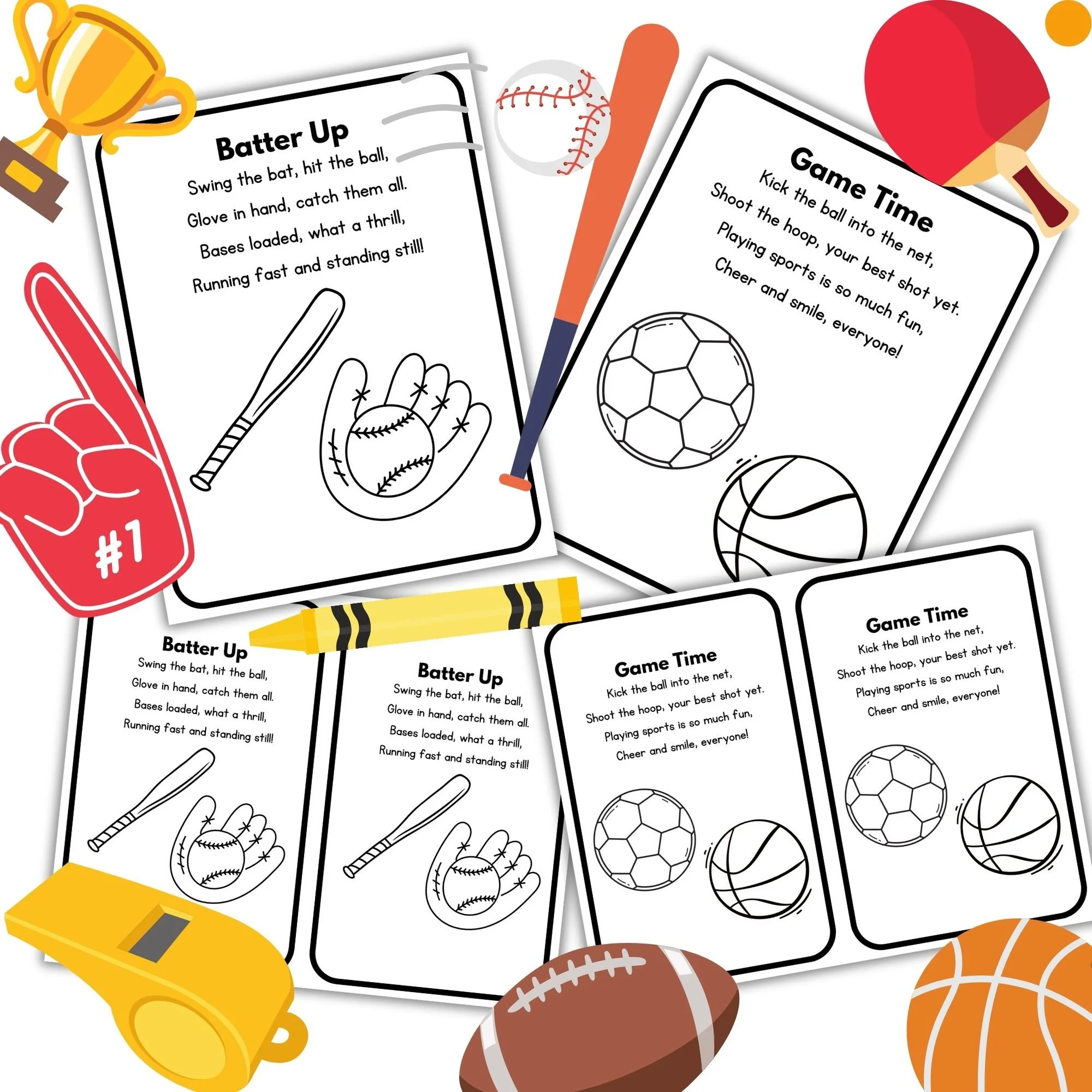 Color & Poem- Sports