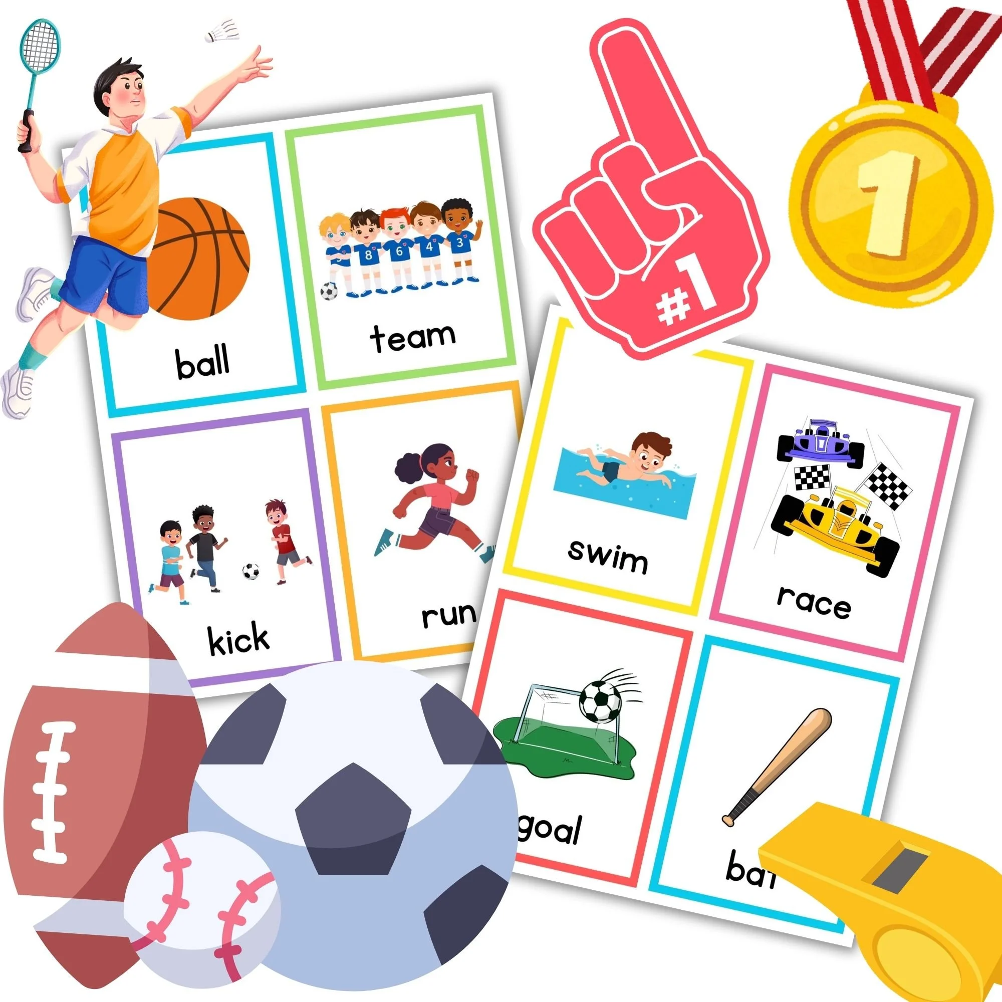 Word Cards - Sports