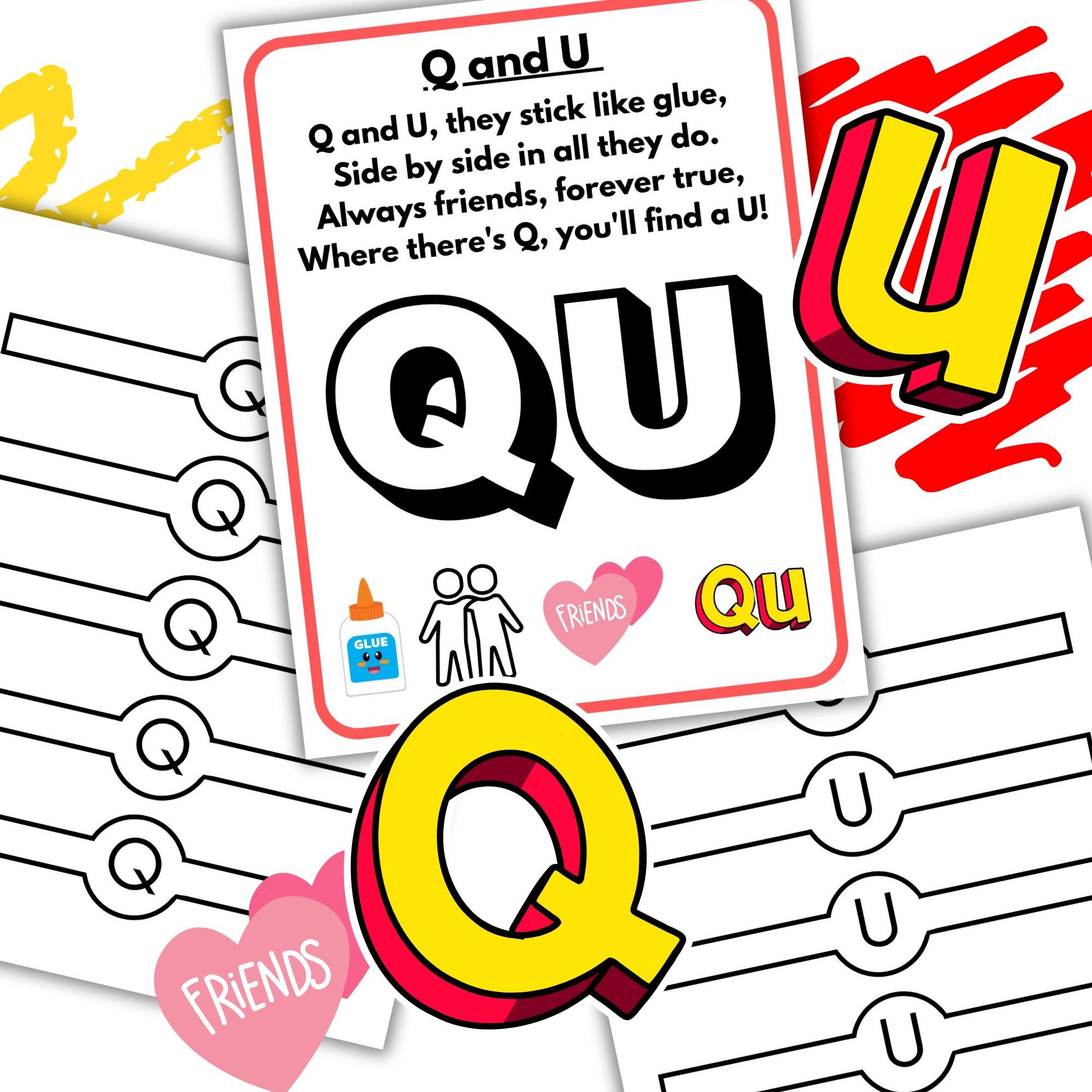 Q and U Stick Like Glue