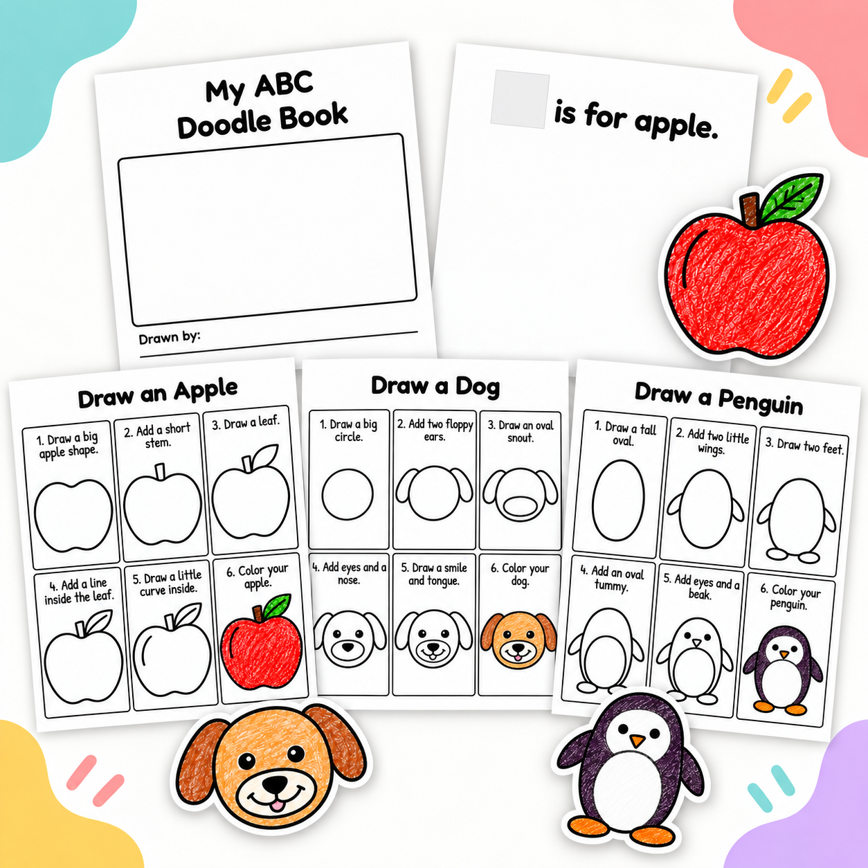 Alphabet Drawing Book: Doodle Your Way from A to Z.