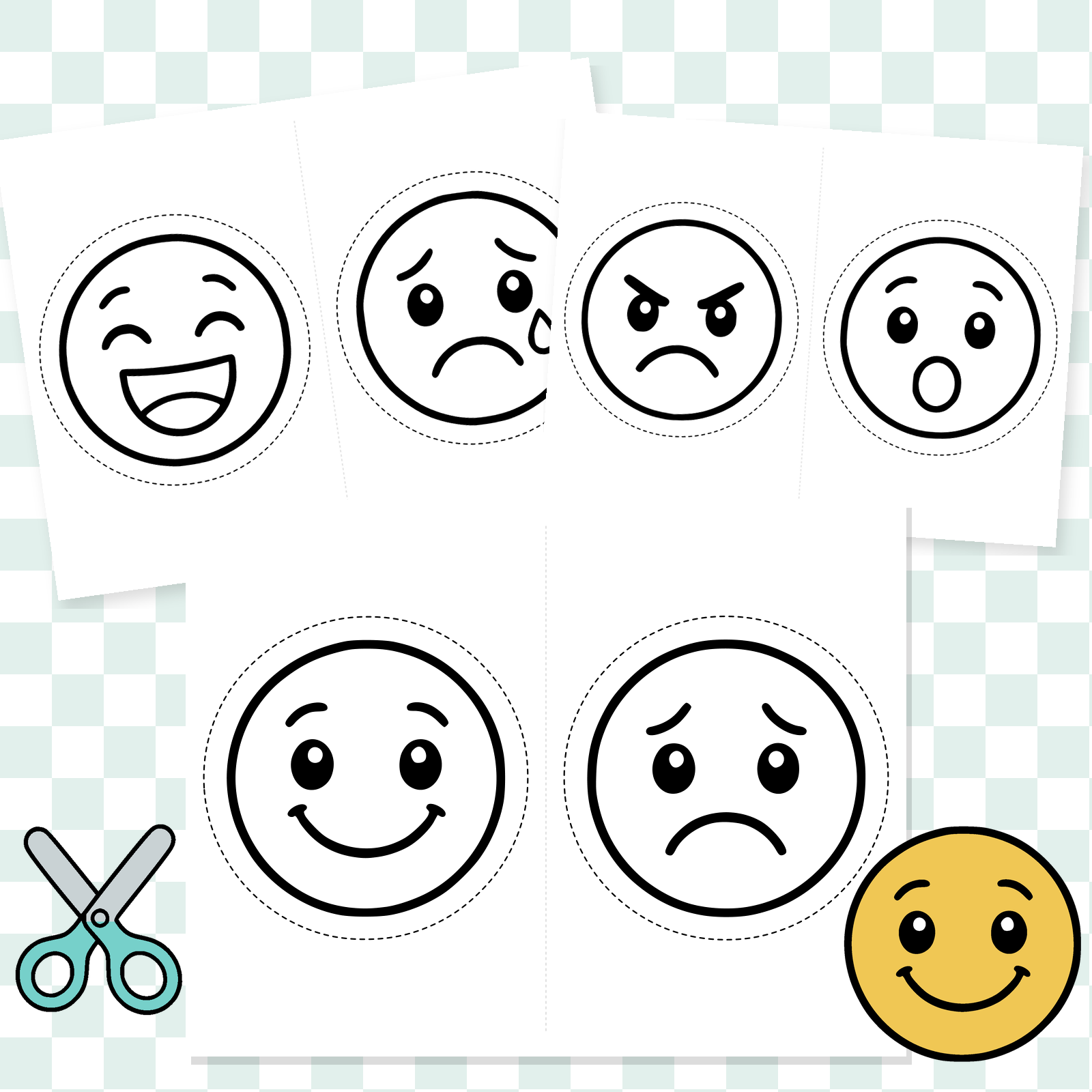 Emotions & Feelings-Color & Cut.