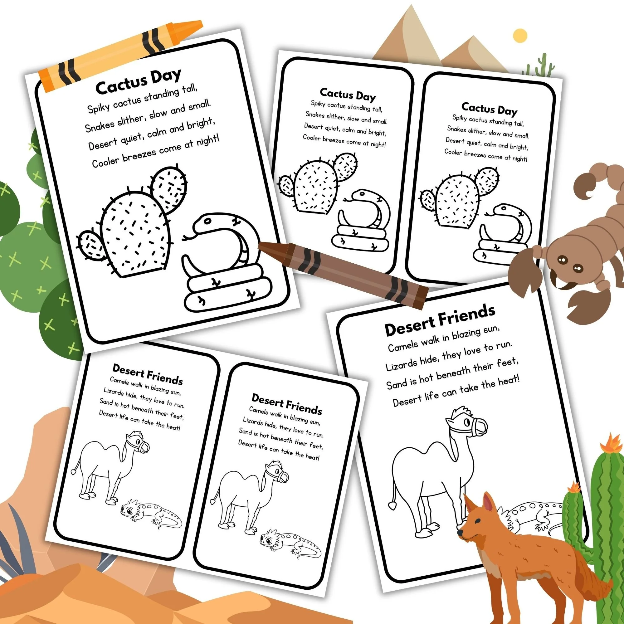 Color & Poem- Desert