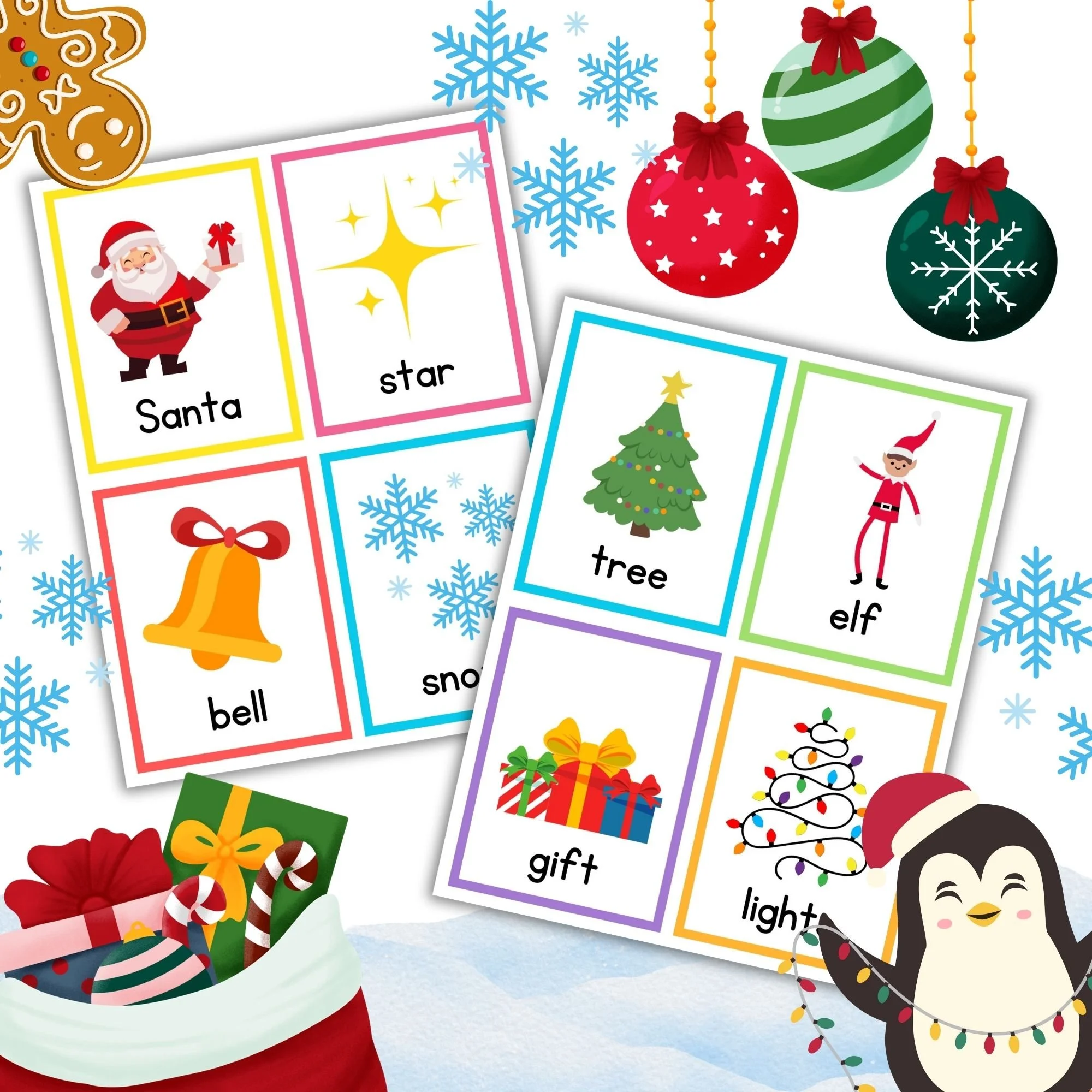 Word Cards - Christmas