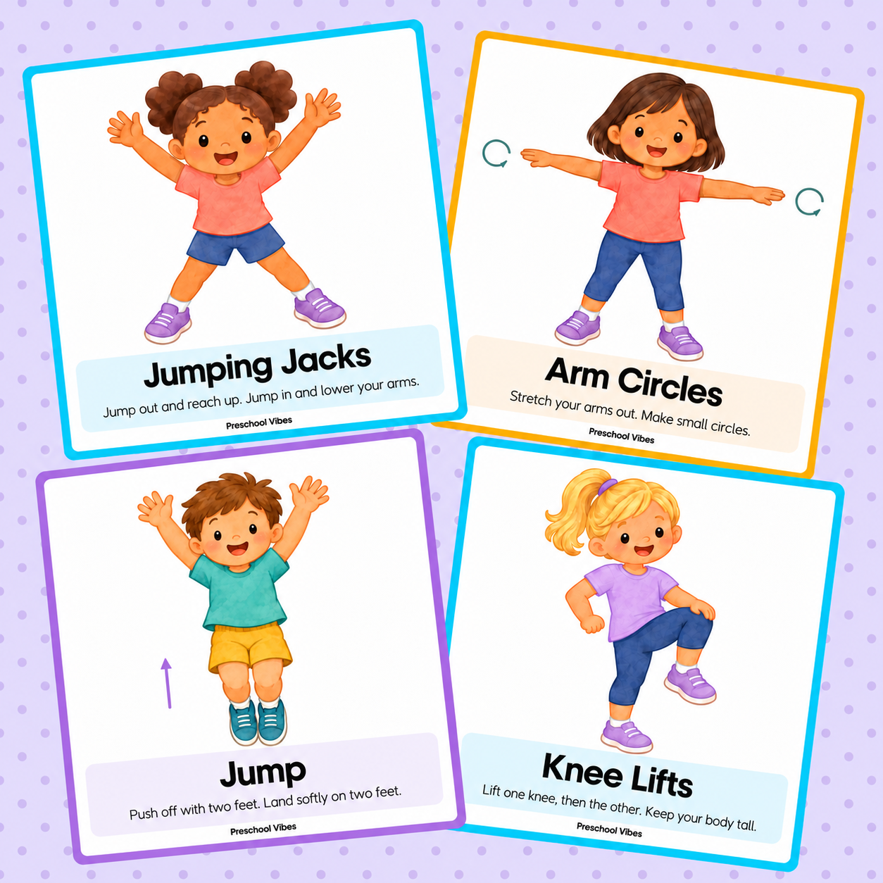 Lavender preschool exercise card collage.png